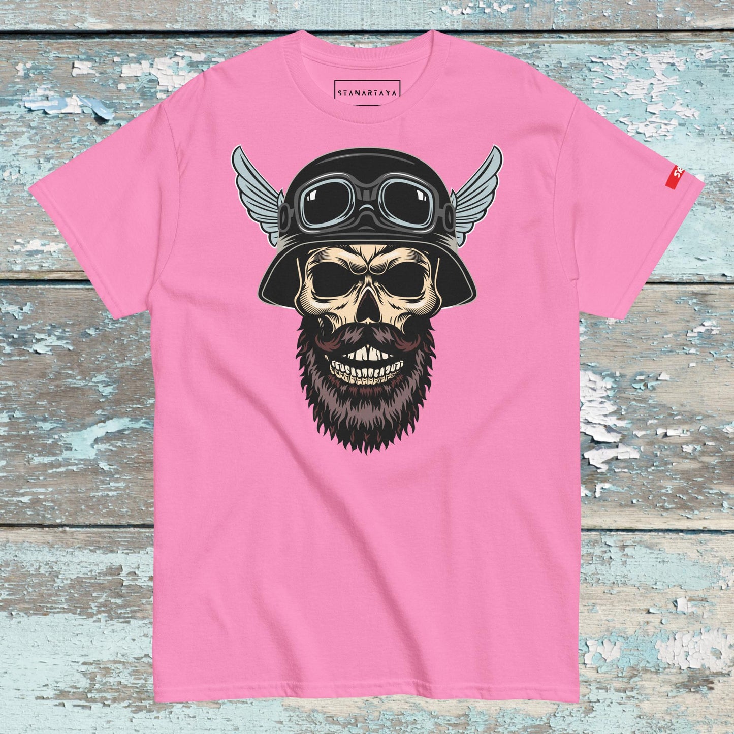 Berded Skull in Helmet Tee
