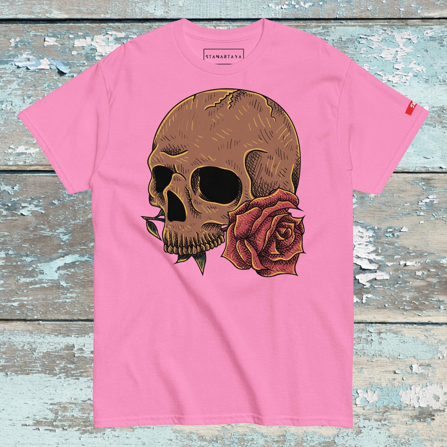 Skull with Flower Tee