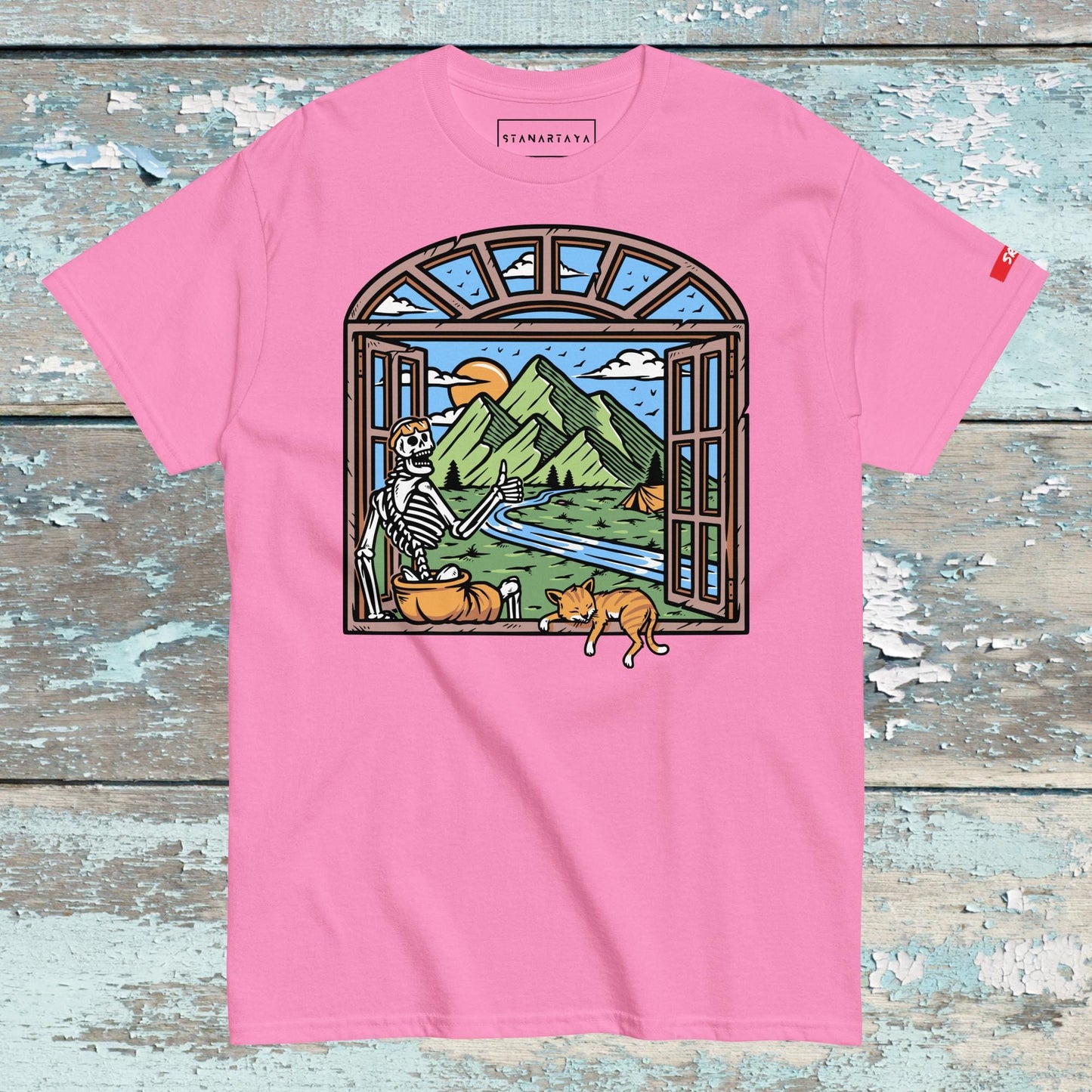 Mountain view from window Tee