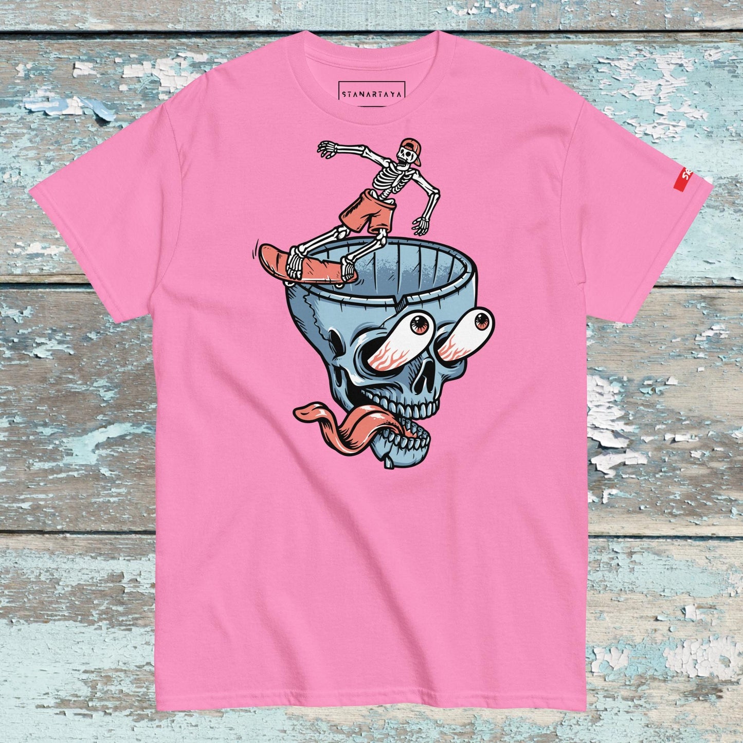 Skateboard skeleton Tee