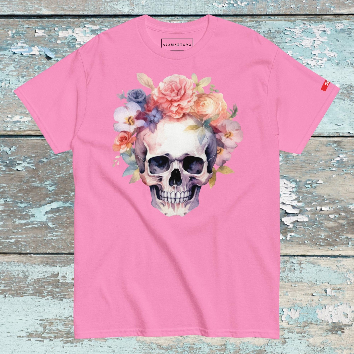 Skull with flower Tee
