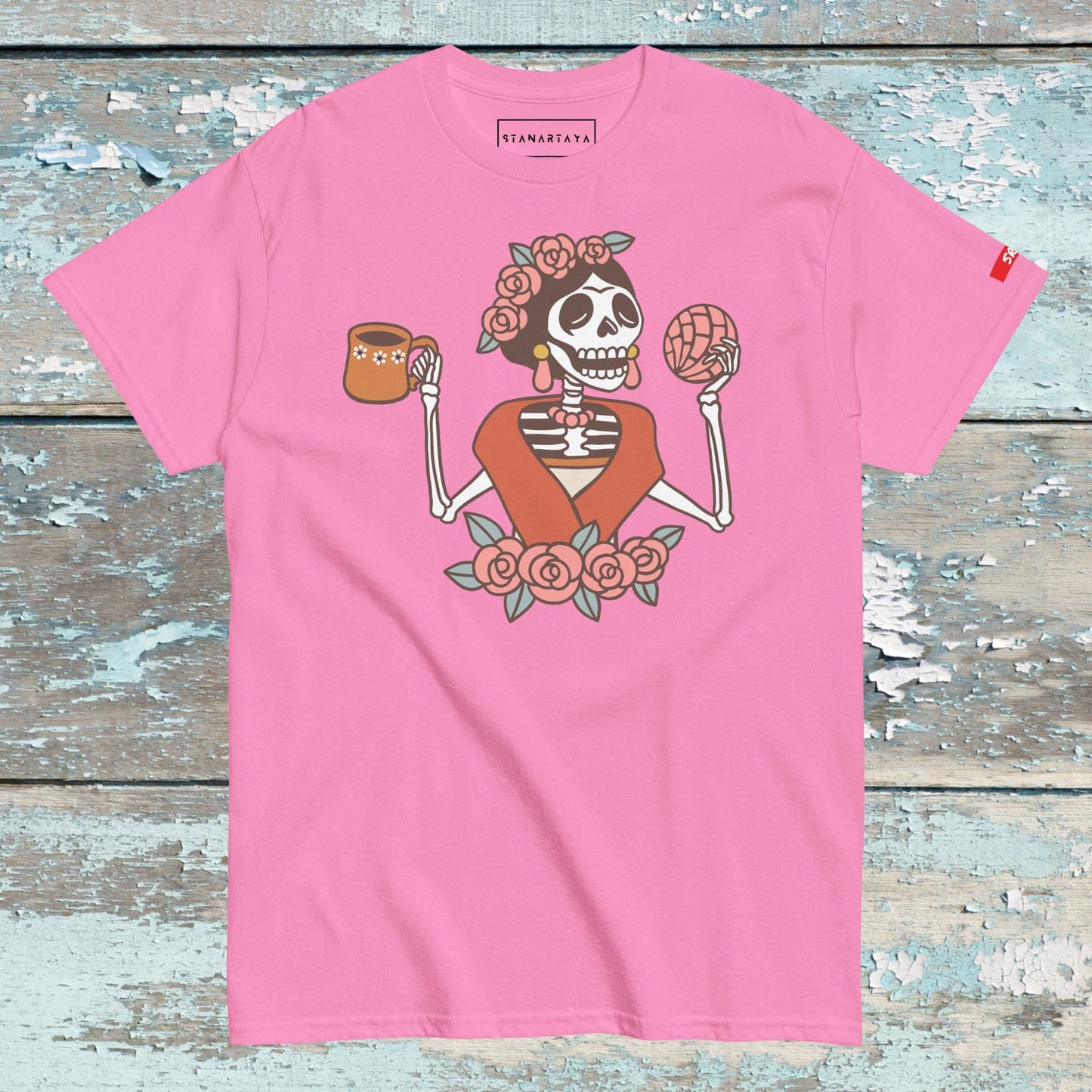 Skeleton with bread Tee