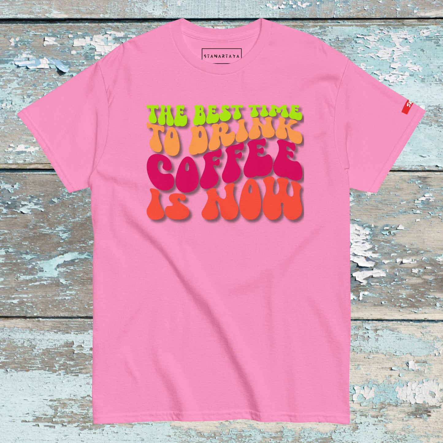 Coffee Wavy Tee