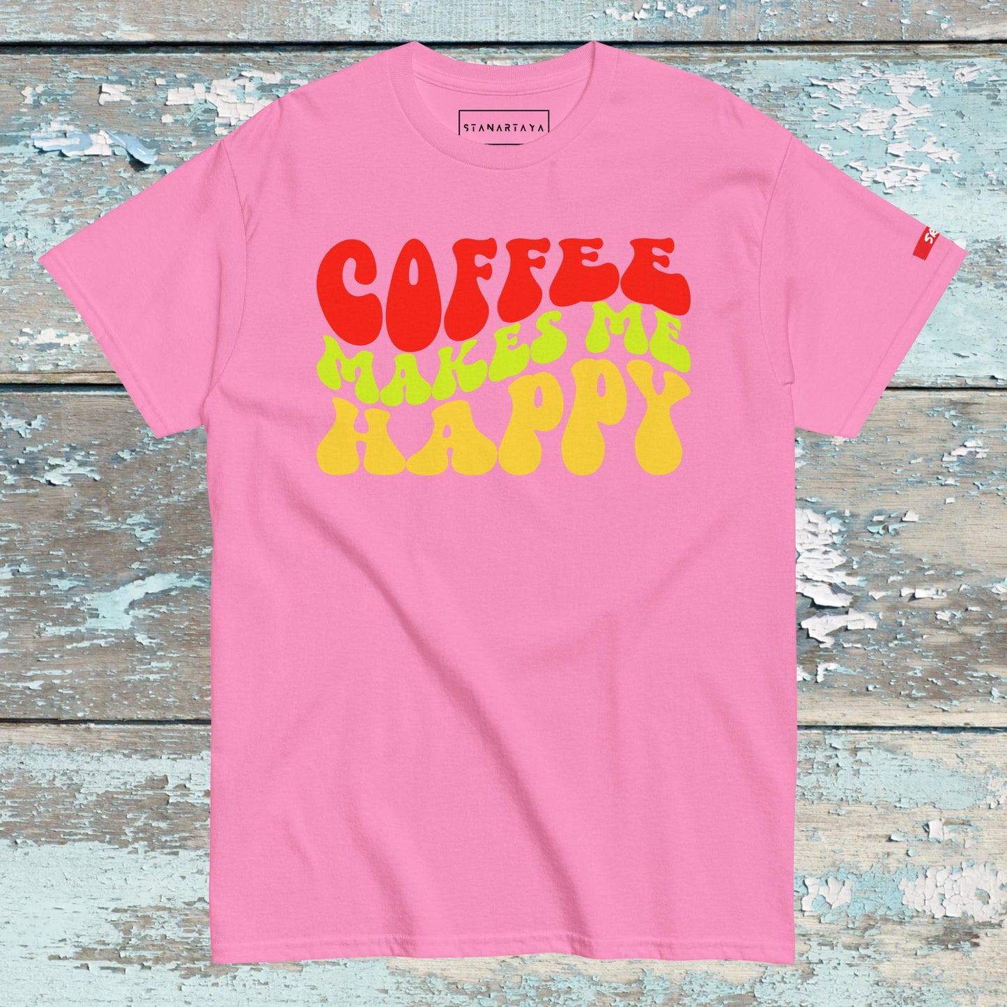Coffee Wavy Retro Tee