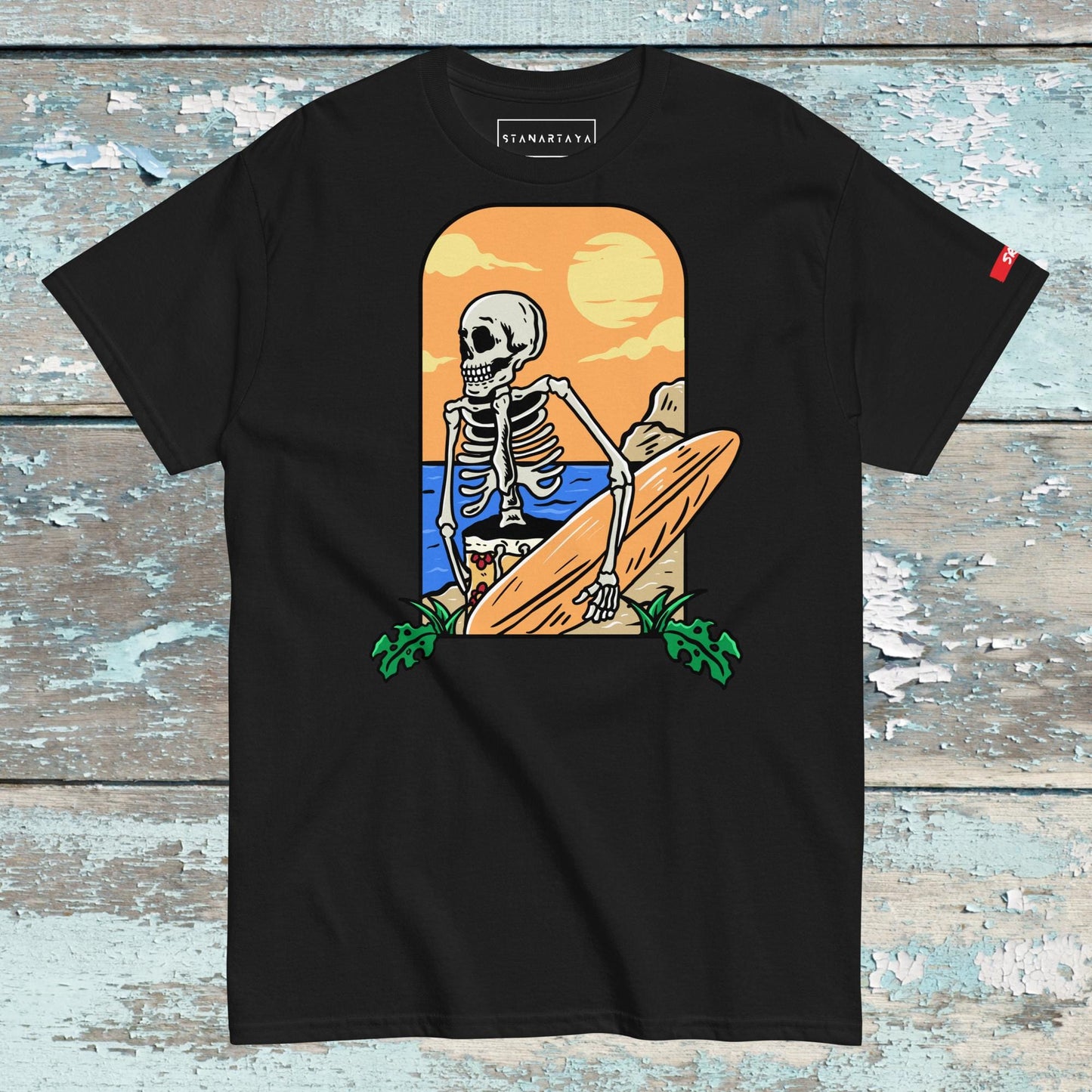 Skull With Surfboat Tee