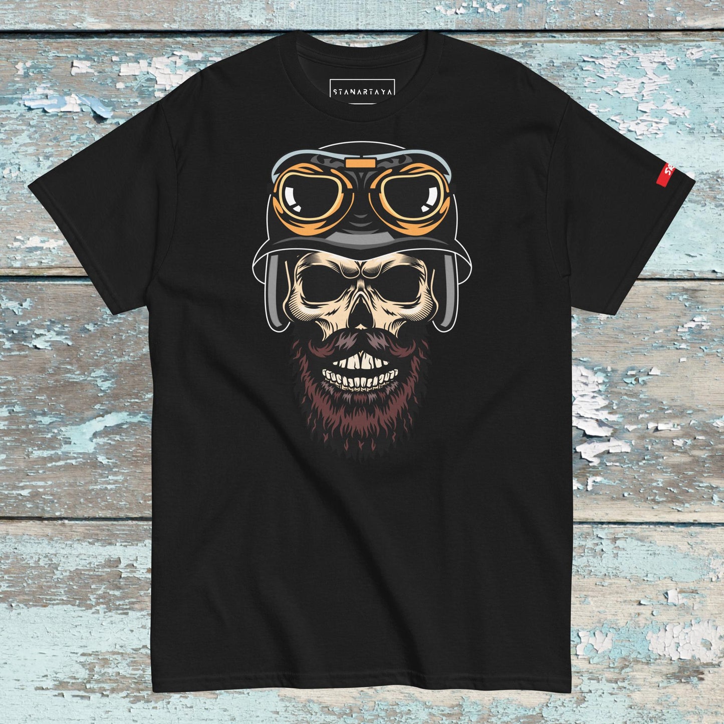 Skull in helmet Tee