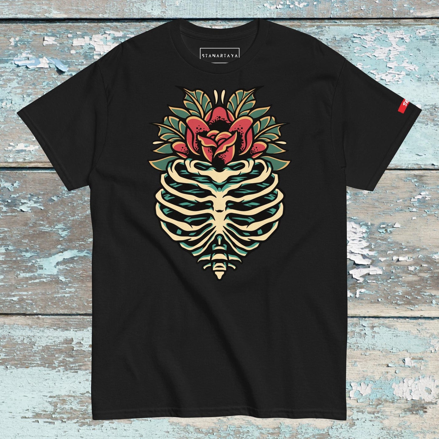 Rip skull flower Tee