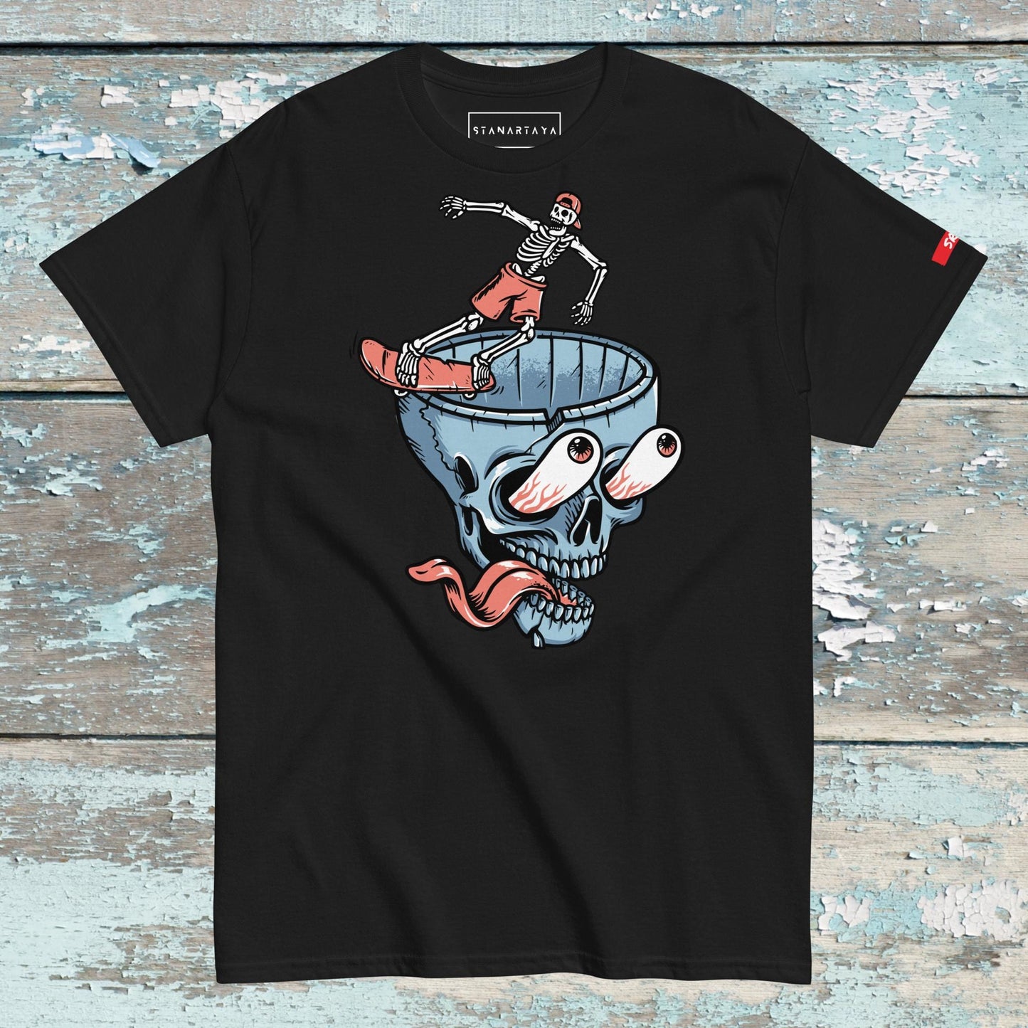 Skateboard skeleton Tee