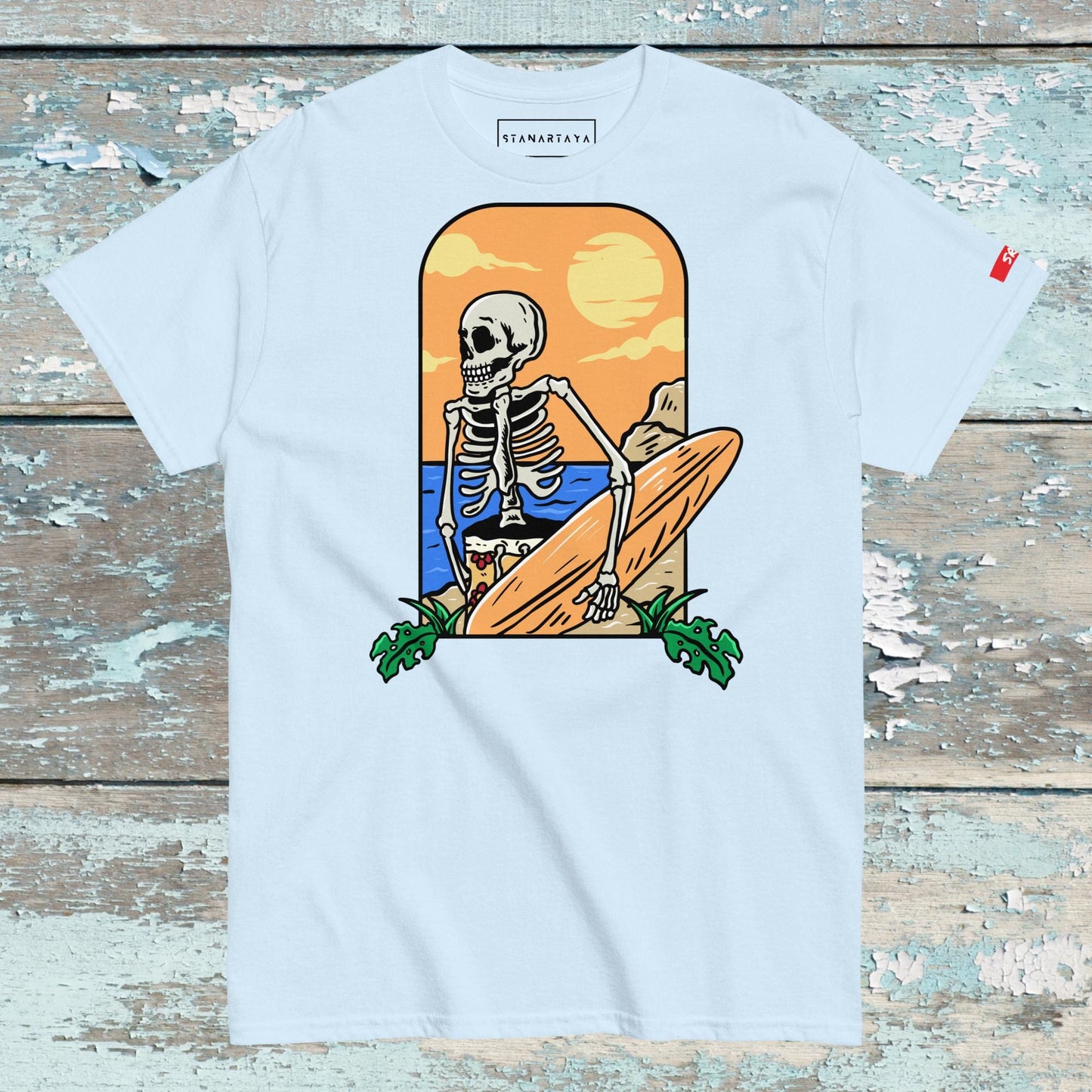 Skull With Surfboat Tee