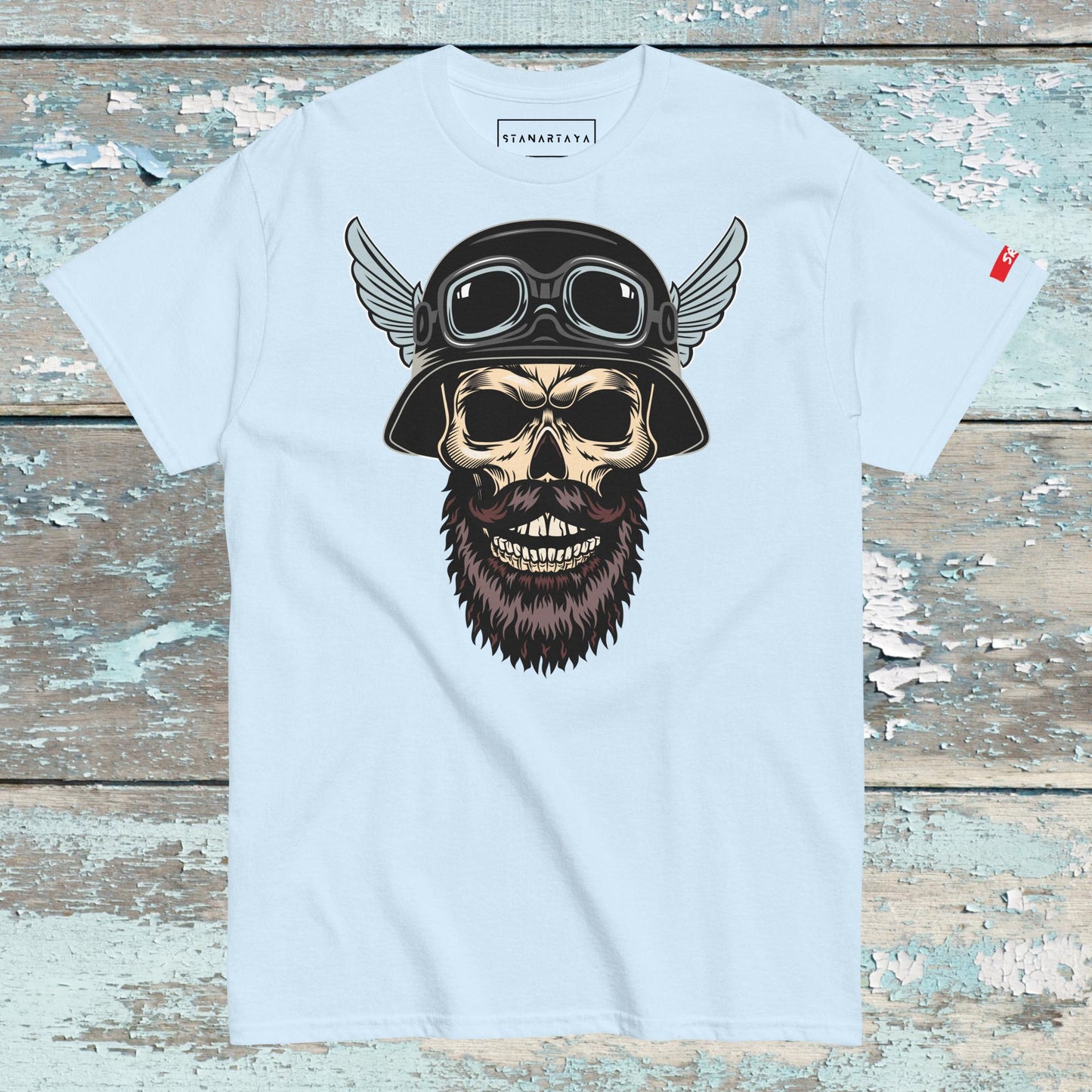Berded Skull in Helmet Tee