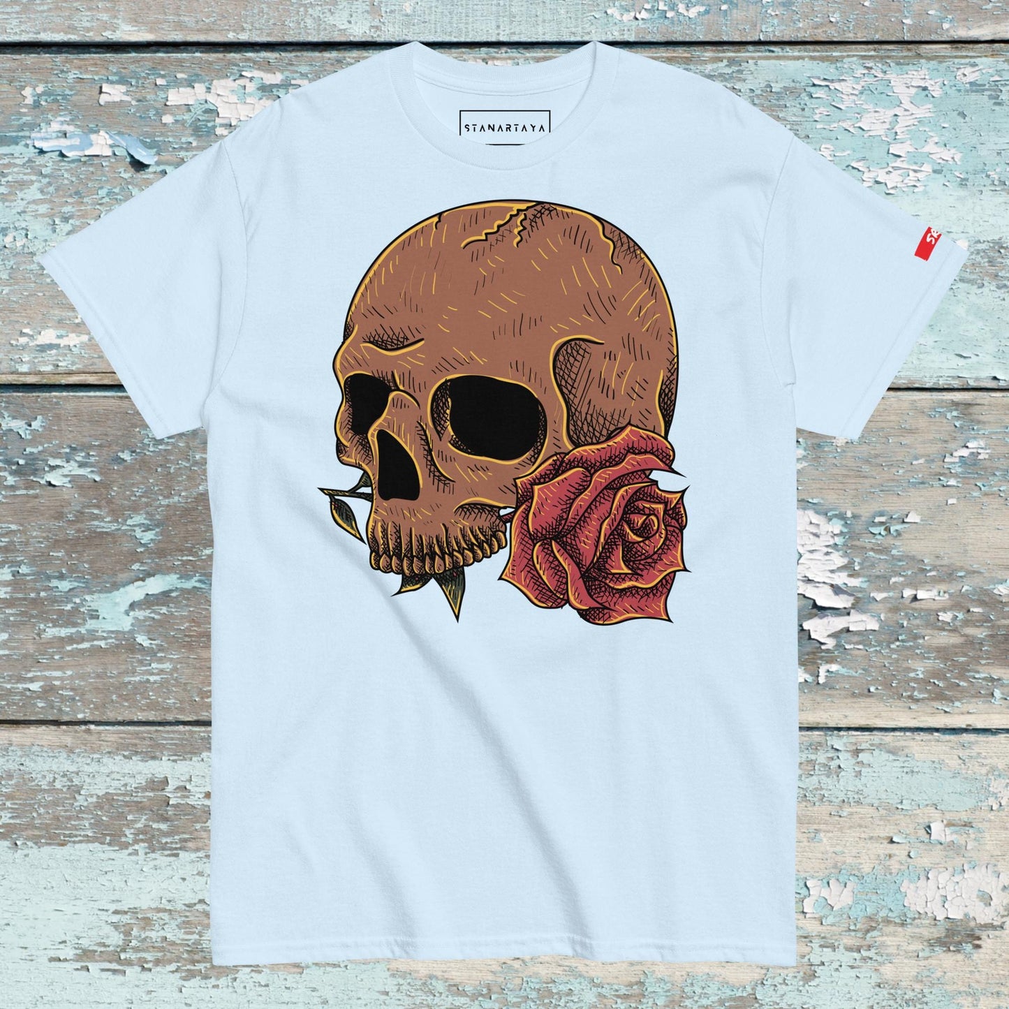Skull with Flower Tee