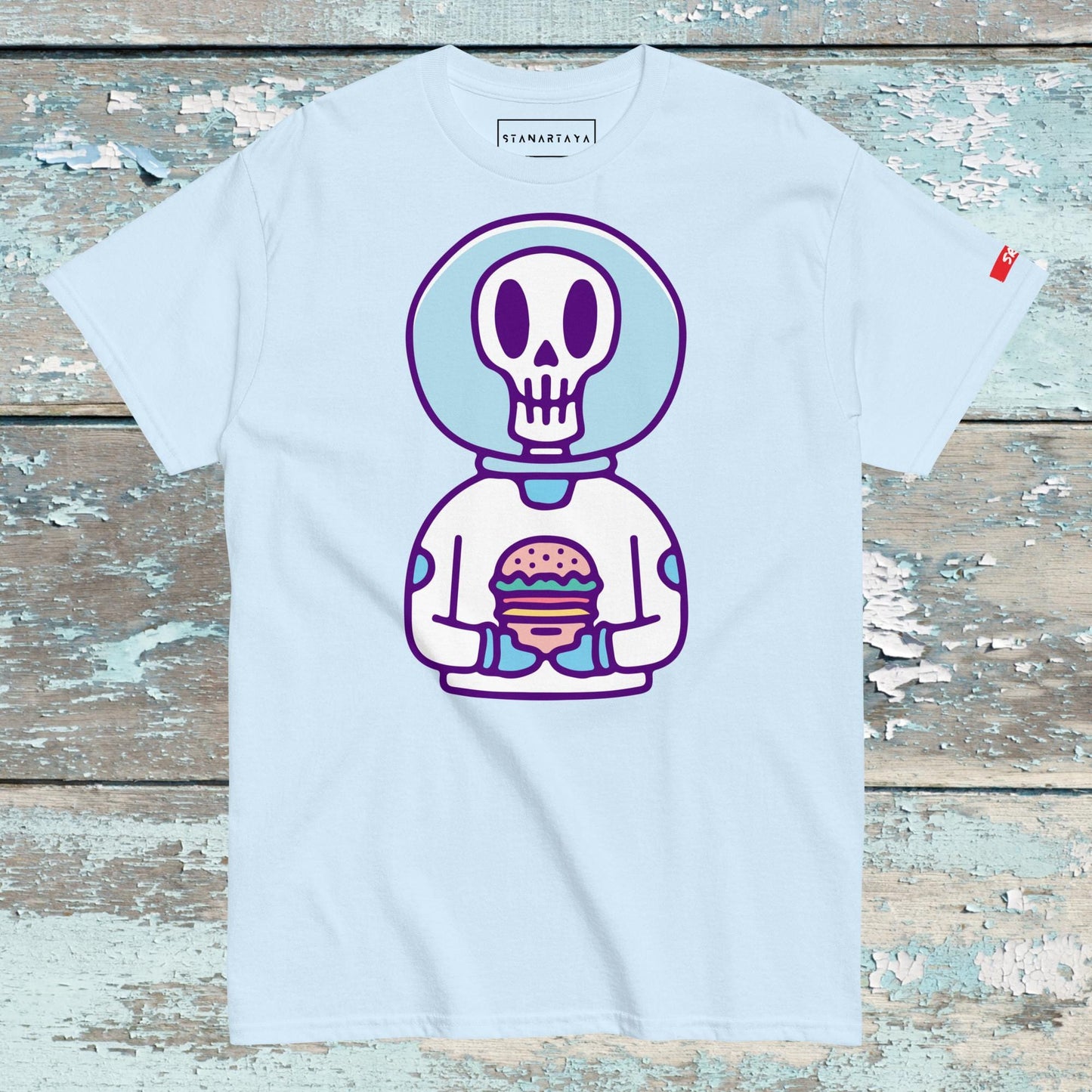 Skull with burger Tee