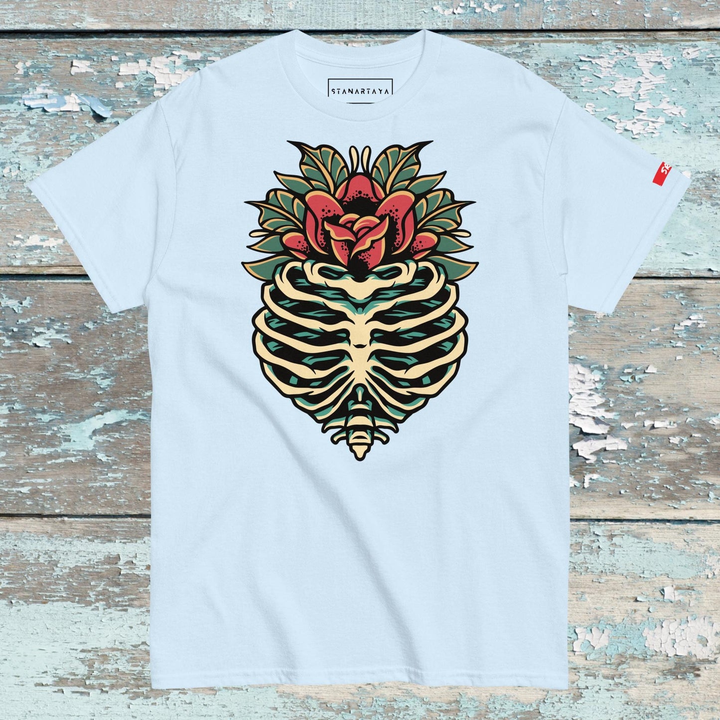 Rip skull flower Tee