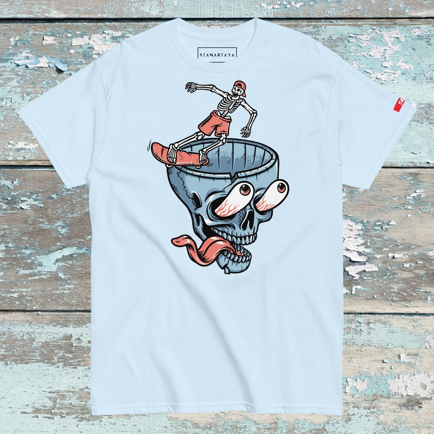 Skateboard skeleton Tee