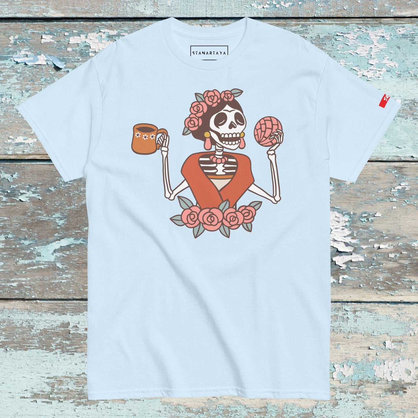 Skeleton with bread Tee