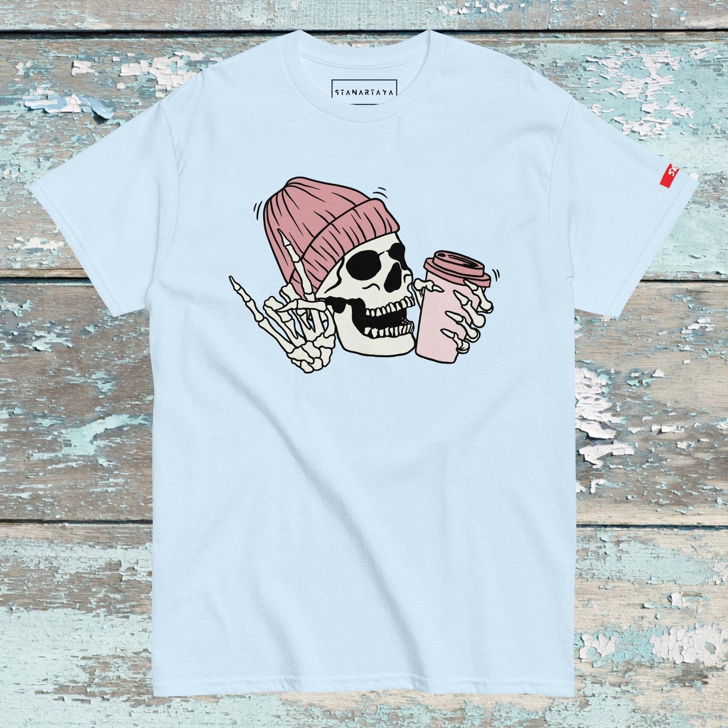 Skeleton Love Cofee Tee