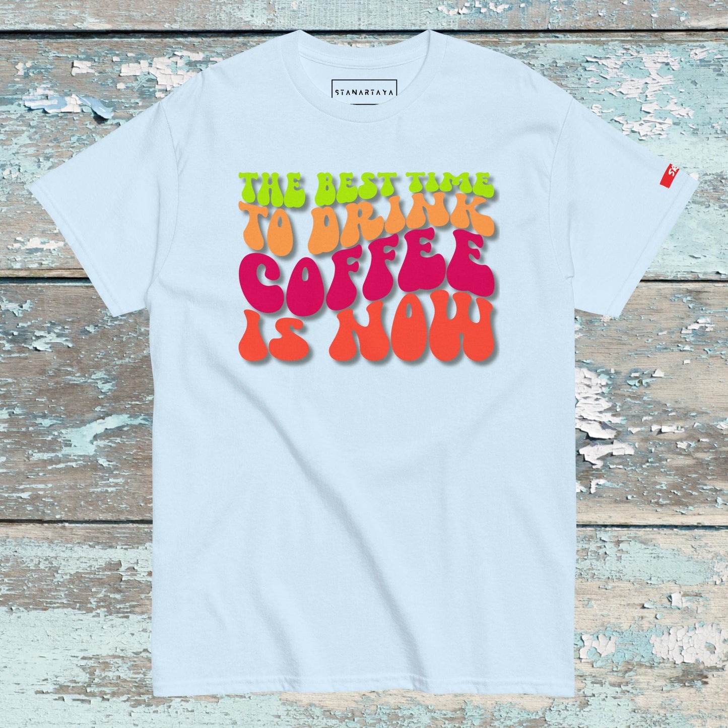 Coffee Wavy Tee