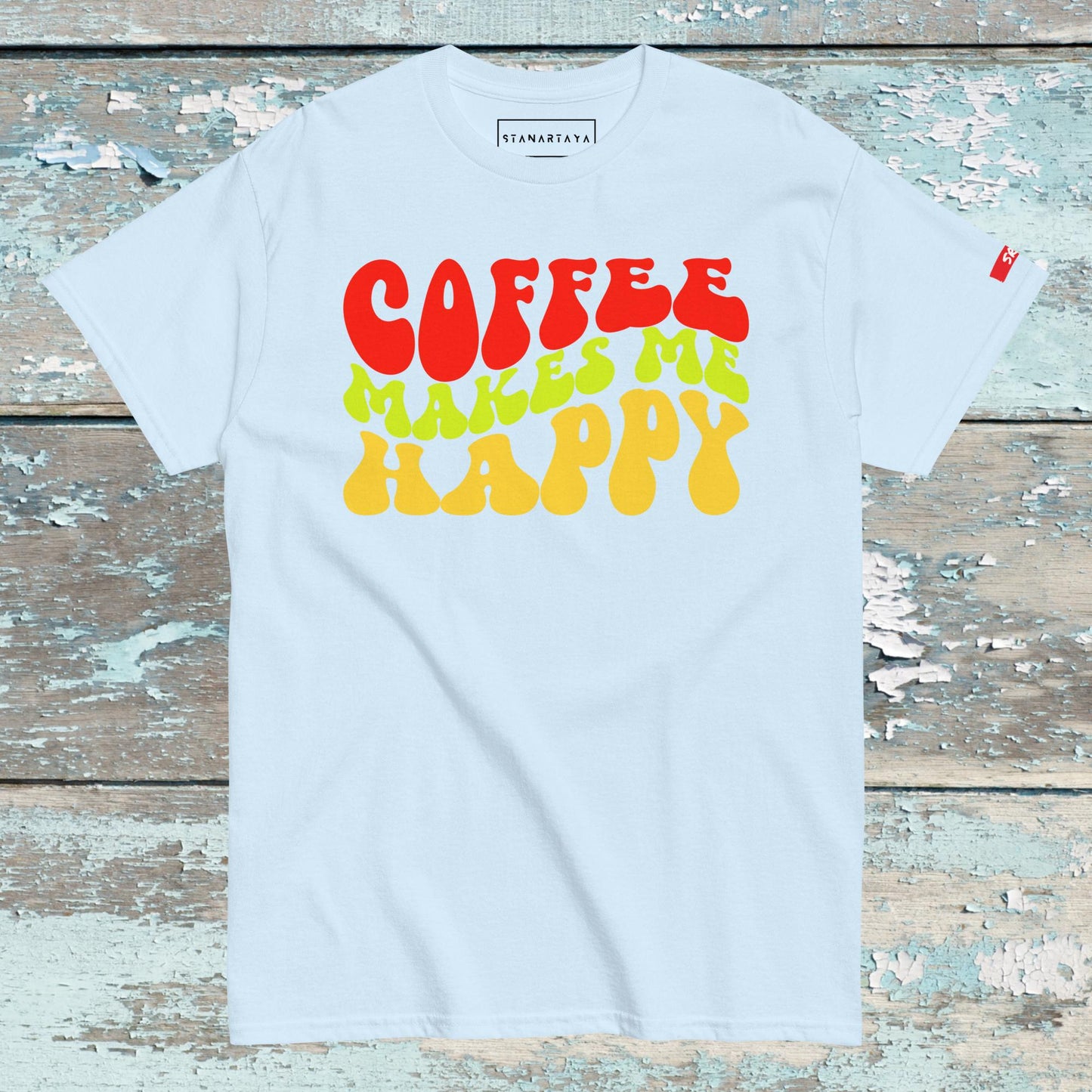 Coffee Wavy Retro Tee