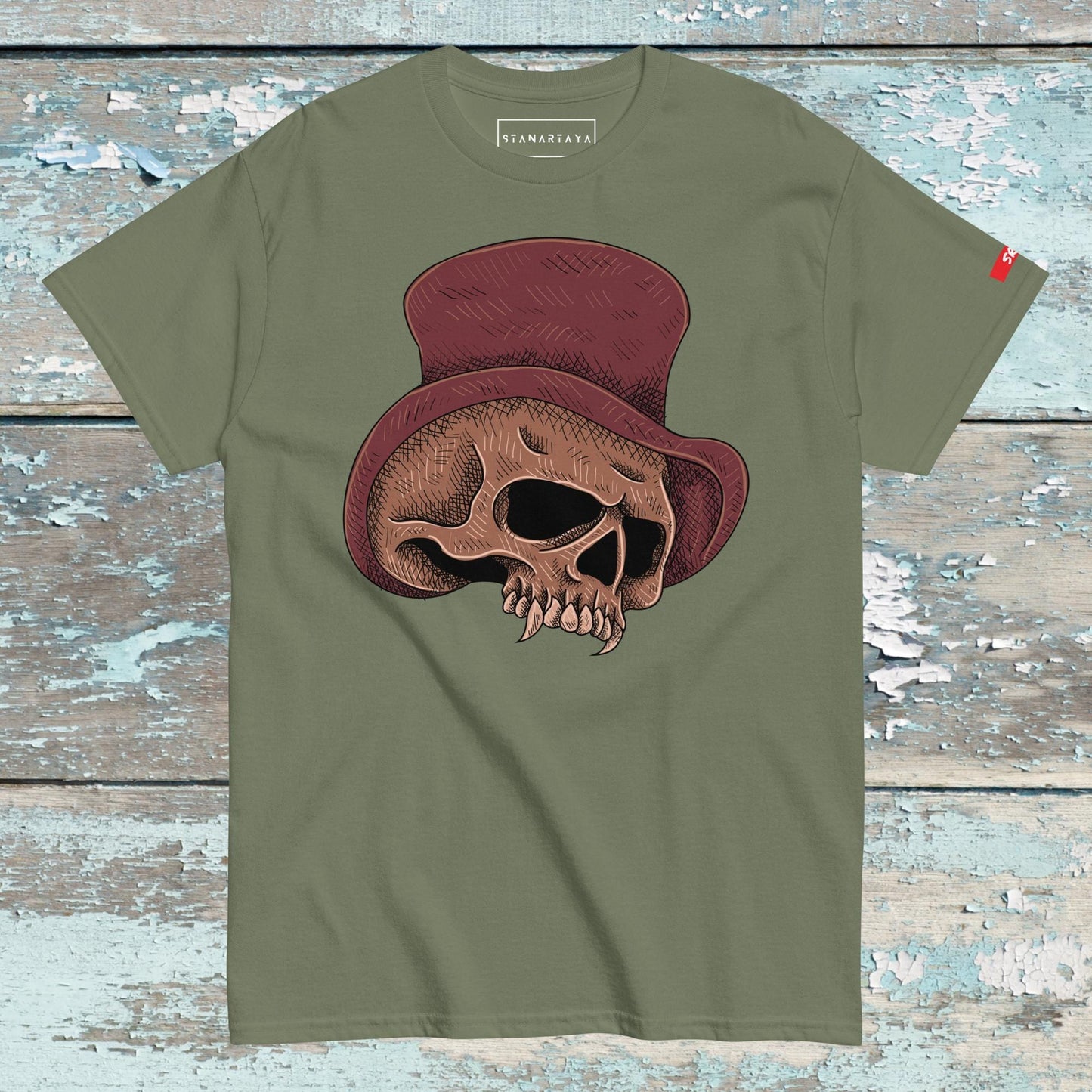 Skull With Hat Tee