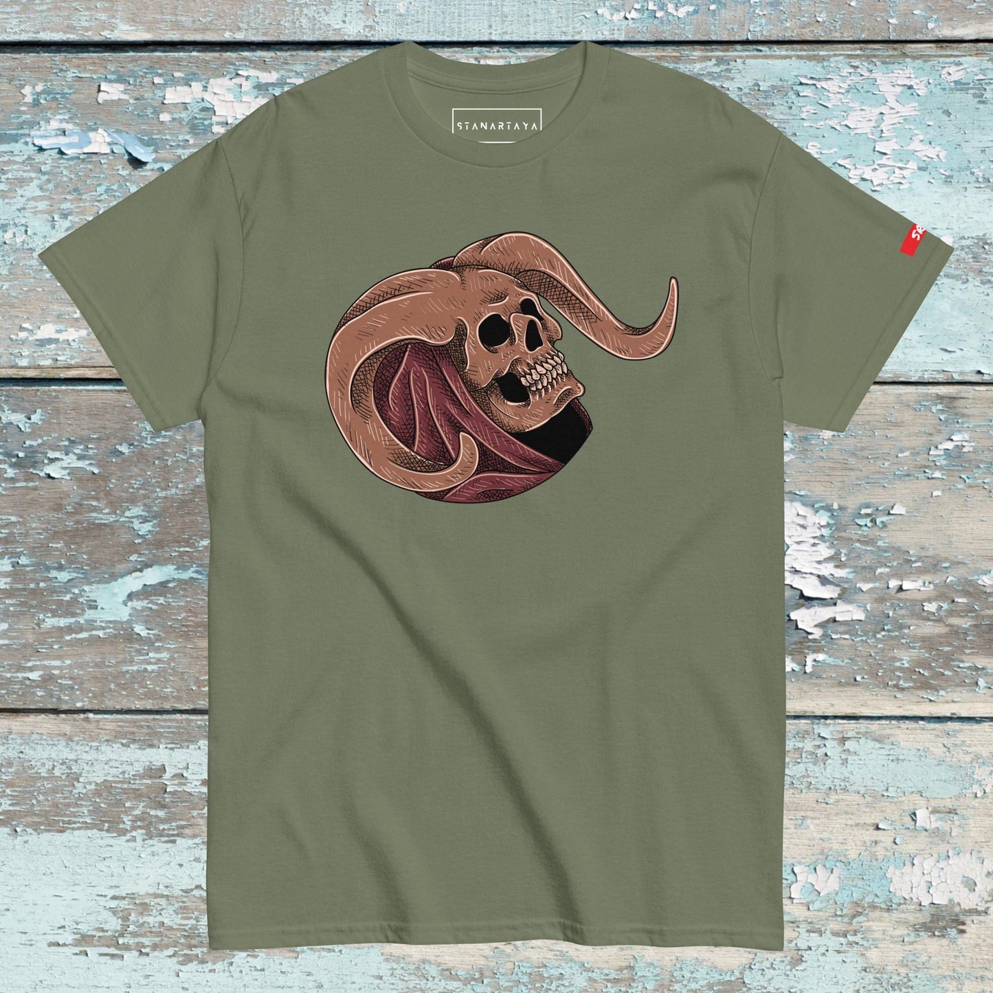 Hurned Skull with cloak Tee