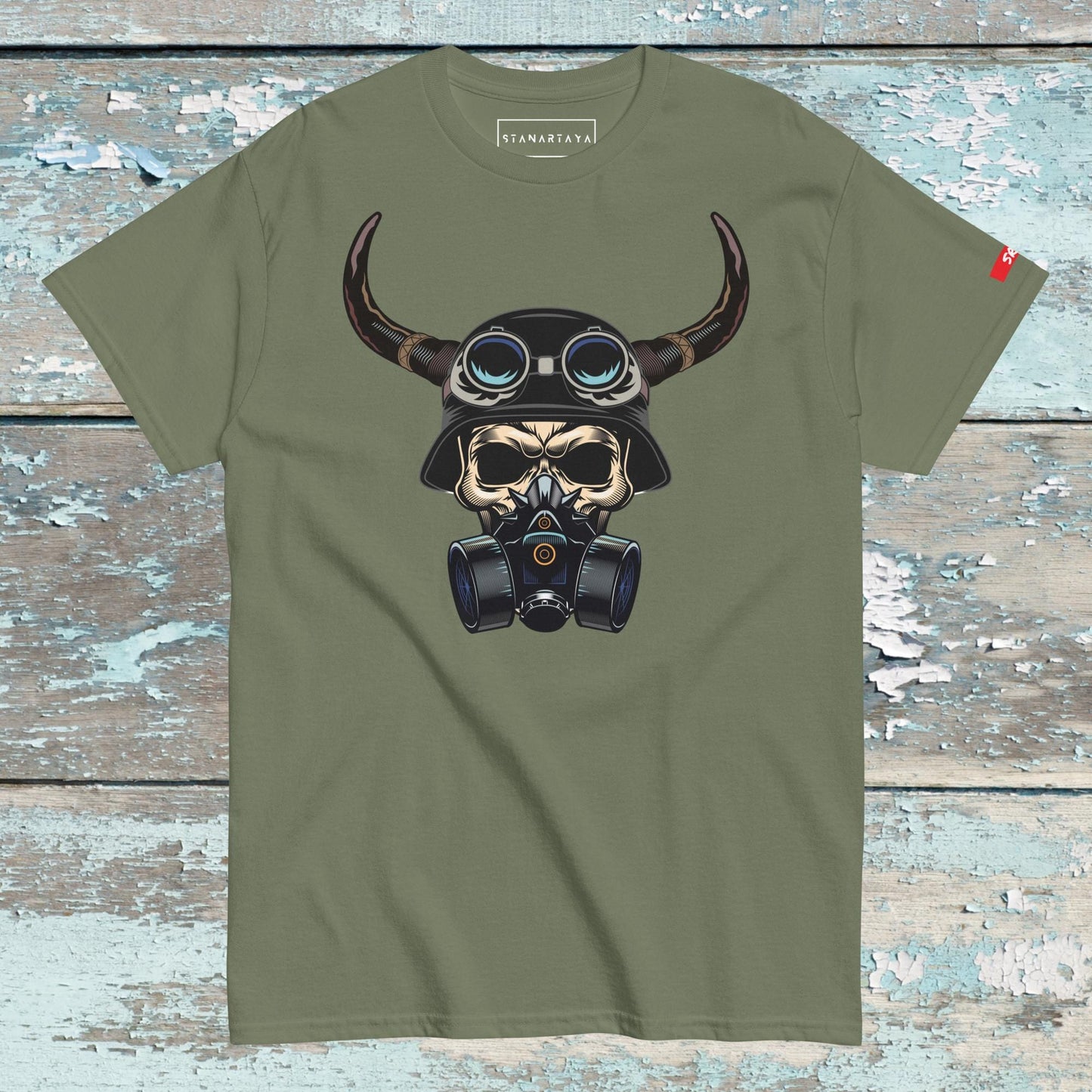 Skull in Helmet Tee
