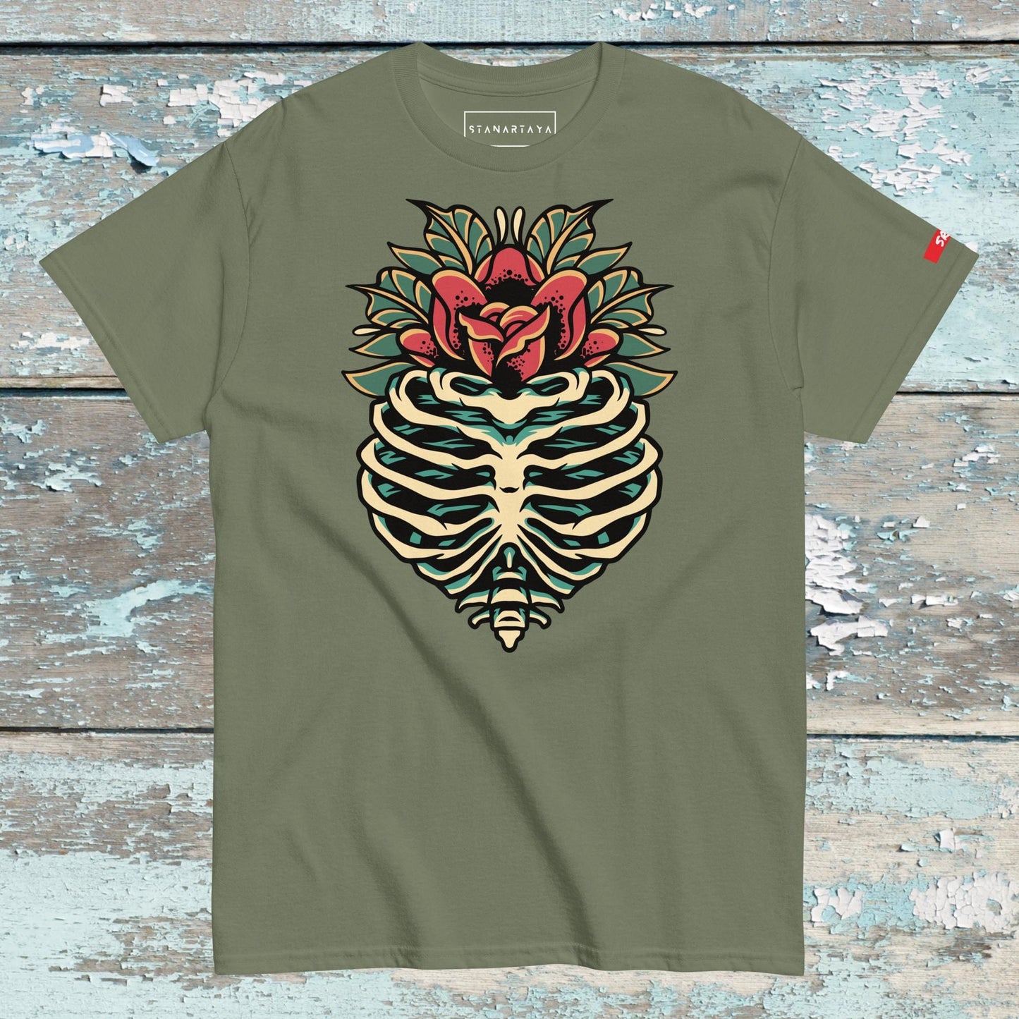Rip skull flower Tee