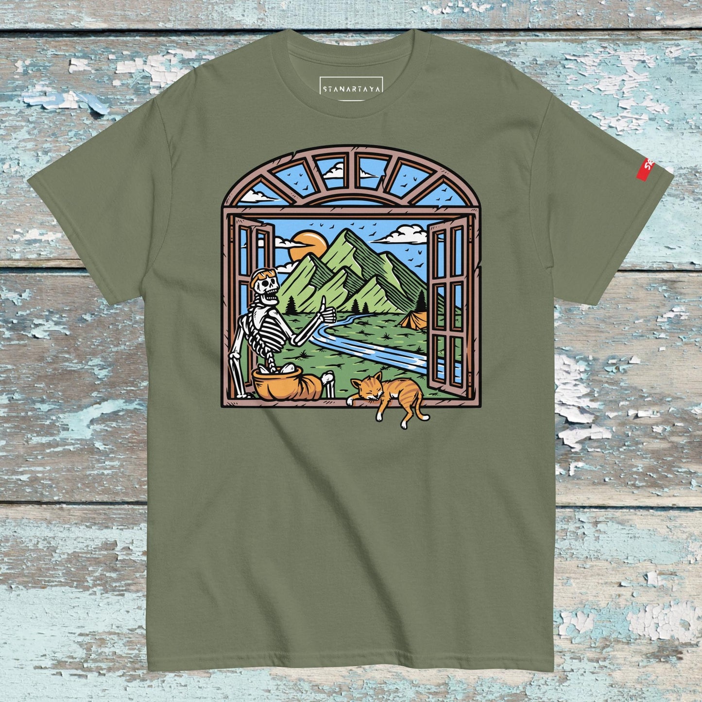 Mountain view from window Tee