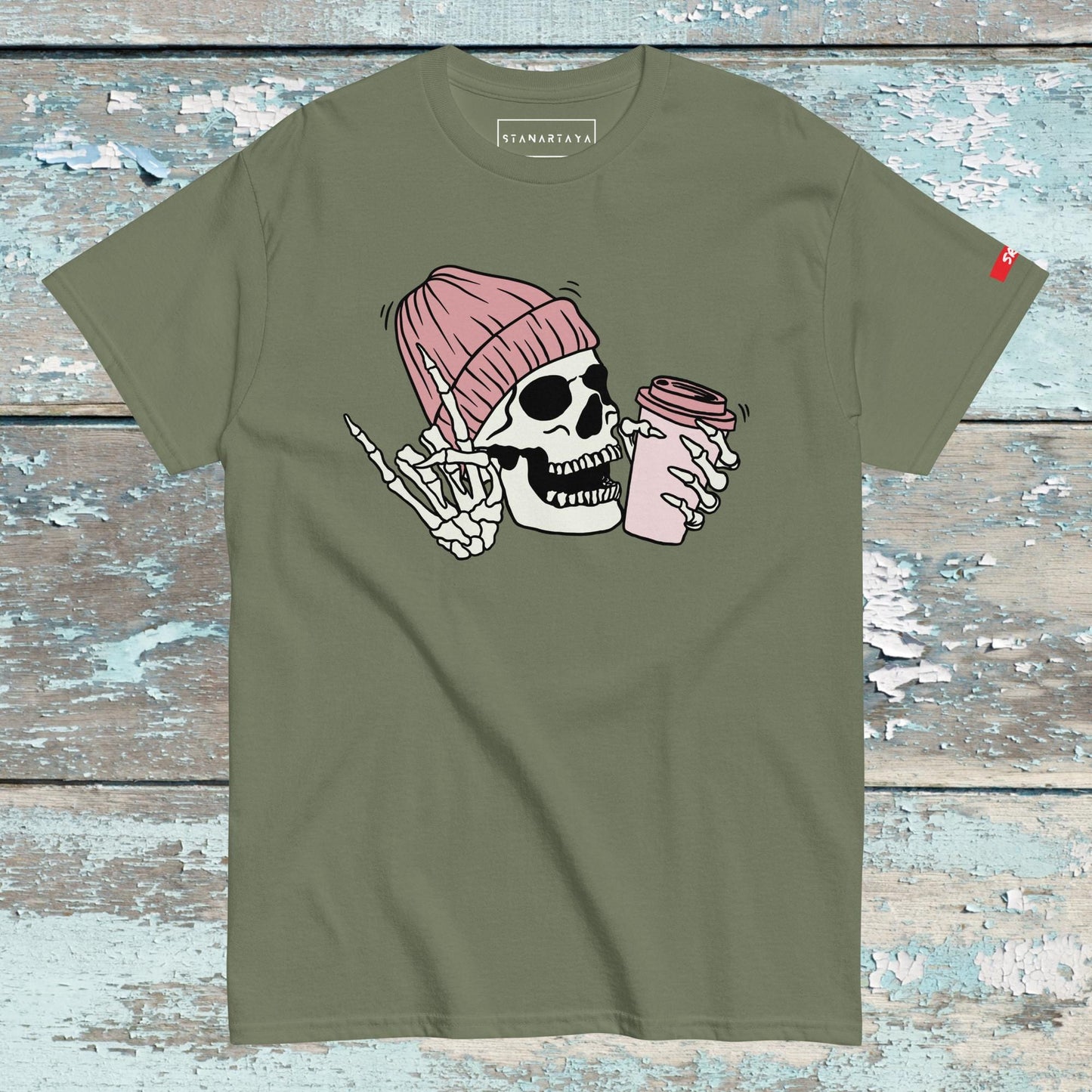 Skeleton Love Cofee Tee