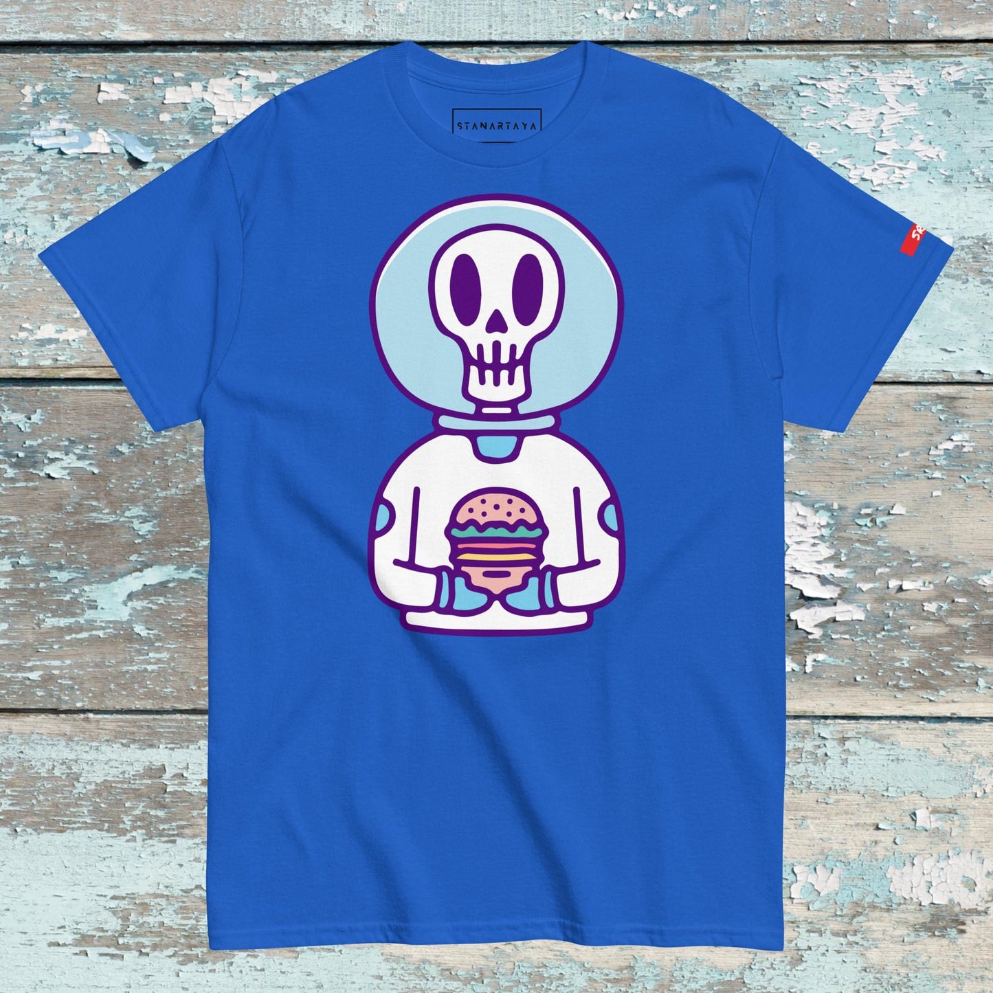Skull with burger Tee