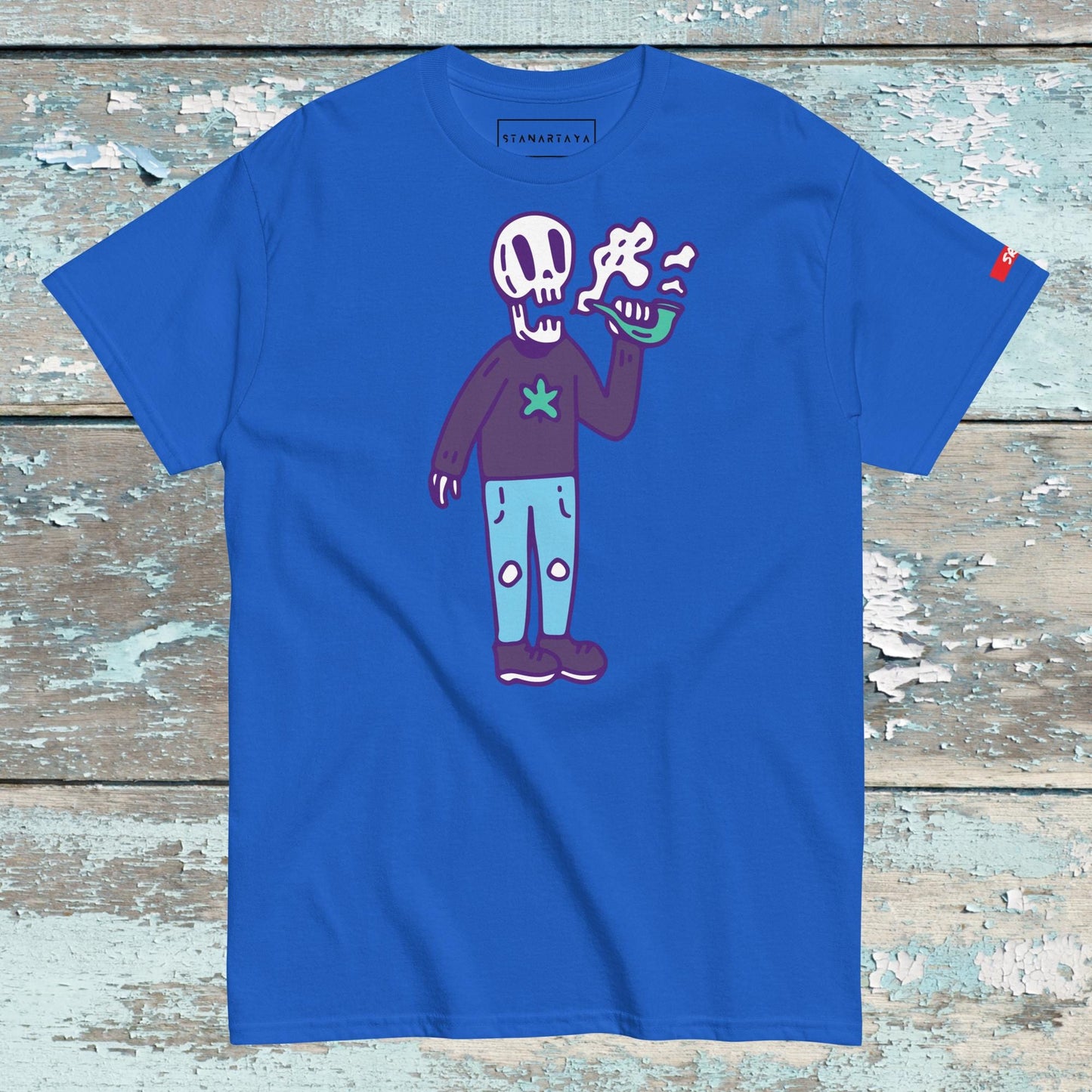 Skeleton smoking Tee