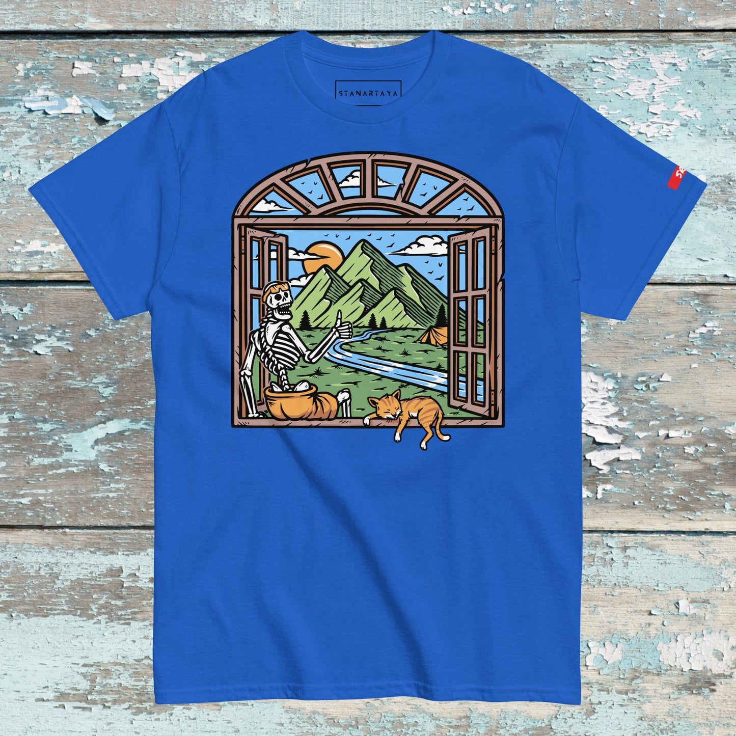 Mountain view from window Tee