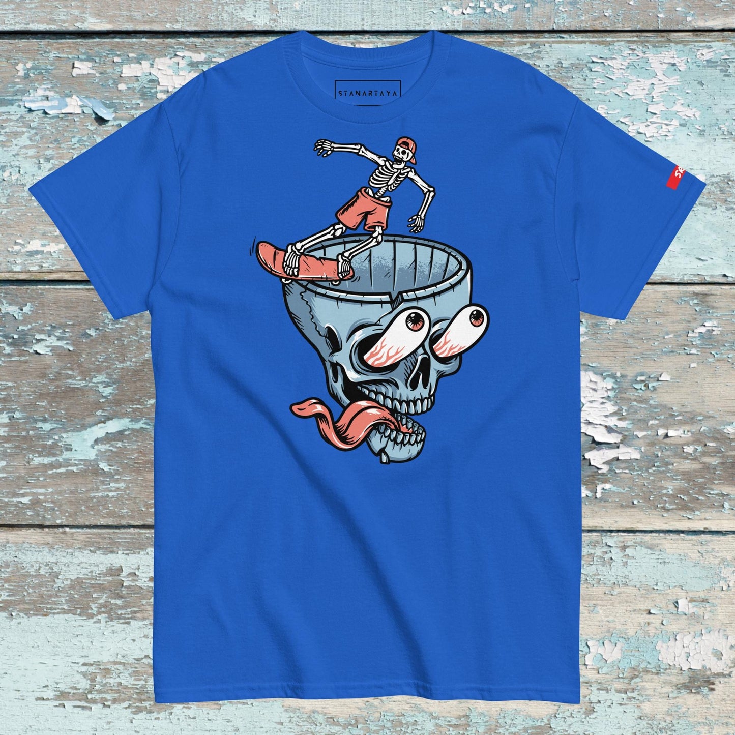 Skateboard skeleton Tee