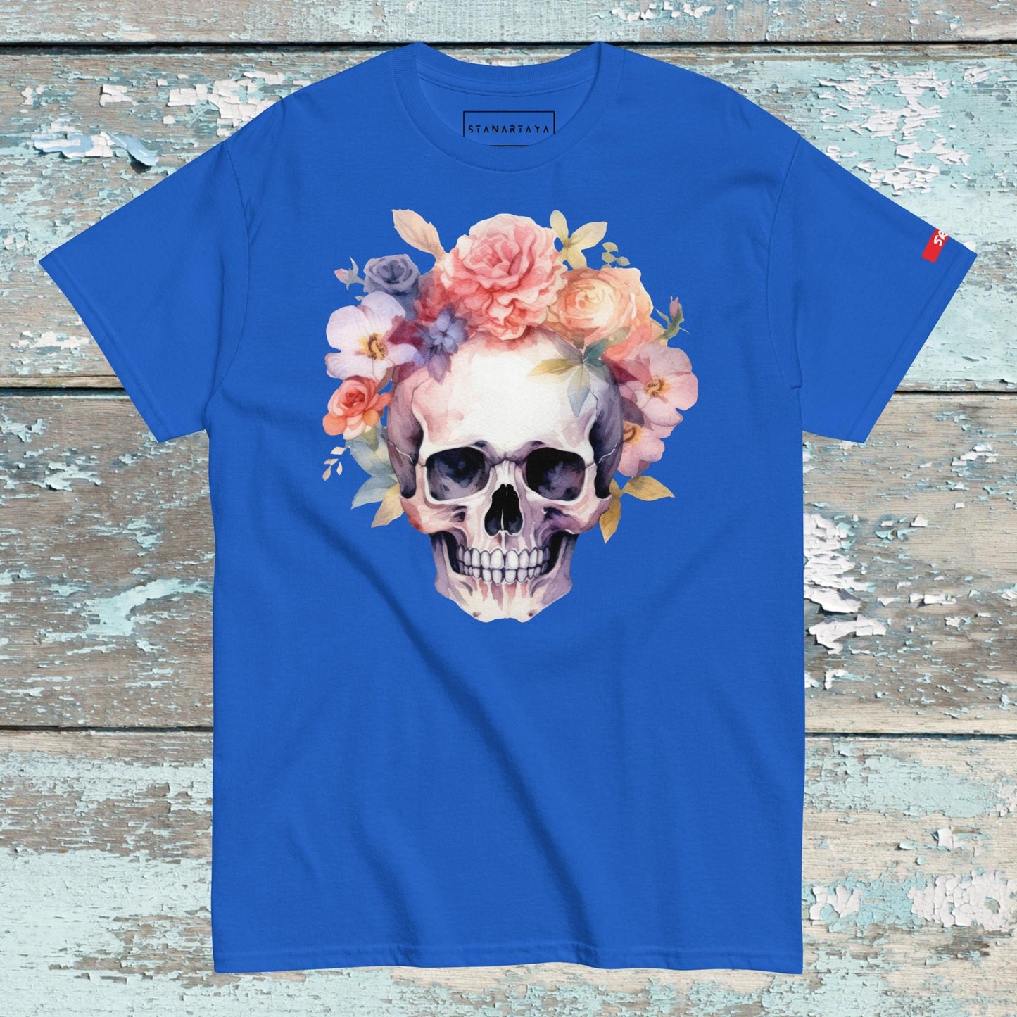 Skull with flower Tee