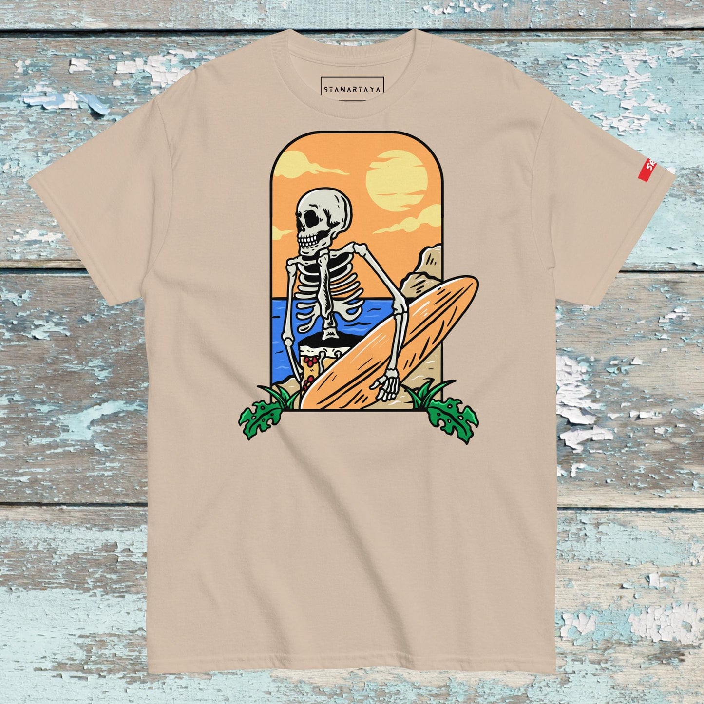 Skull With Surfboat Tee