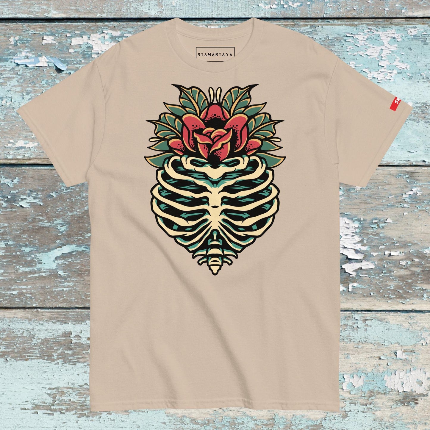 Rip skull flower Tee