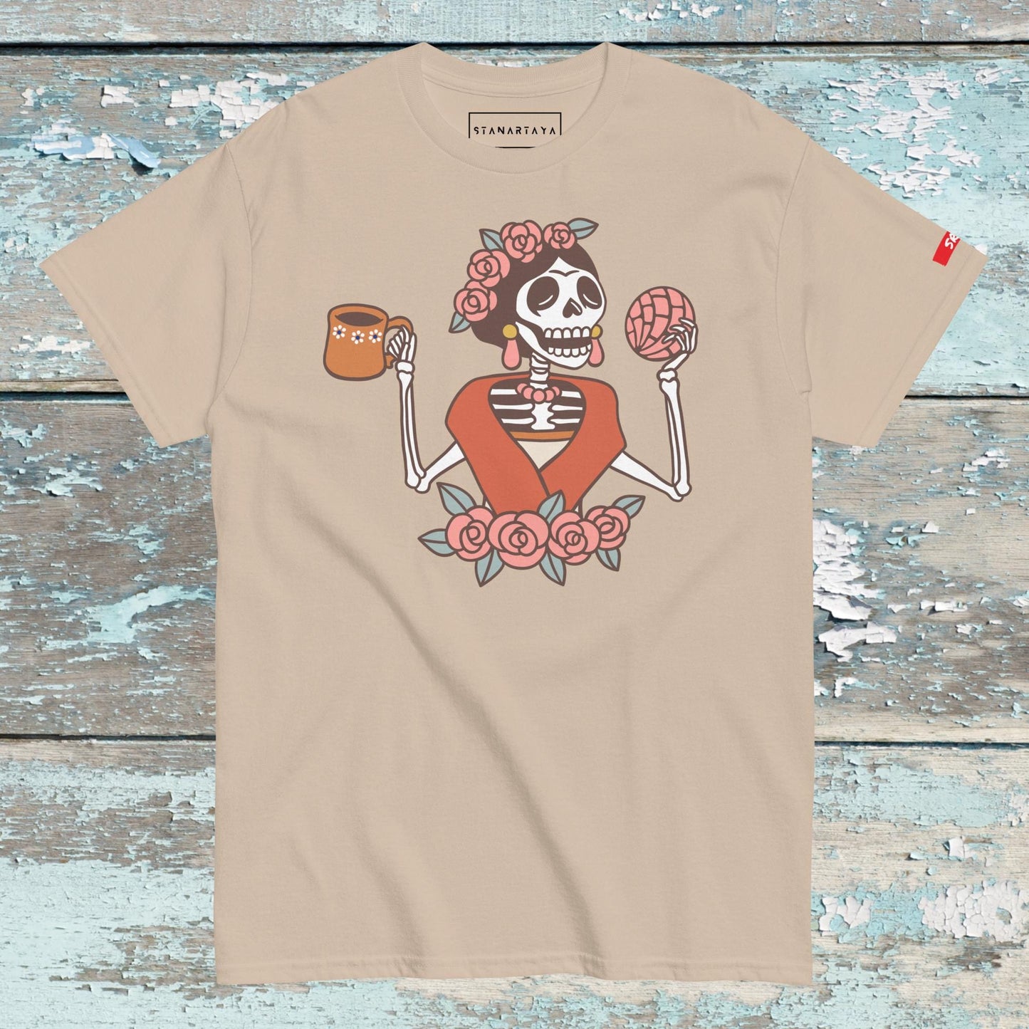 Skeleton with bread Tee