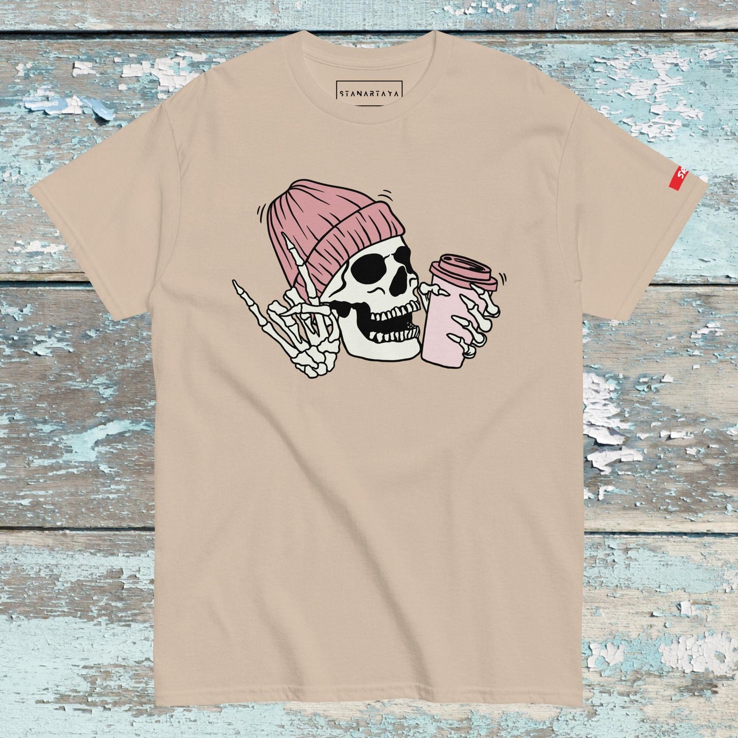 Skeleton Love Cofee Tee