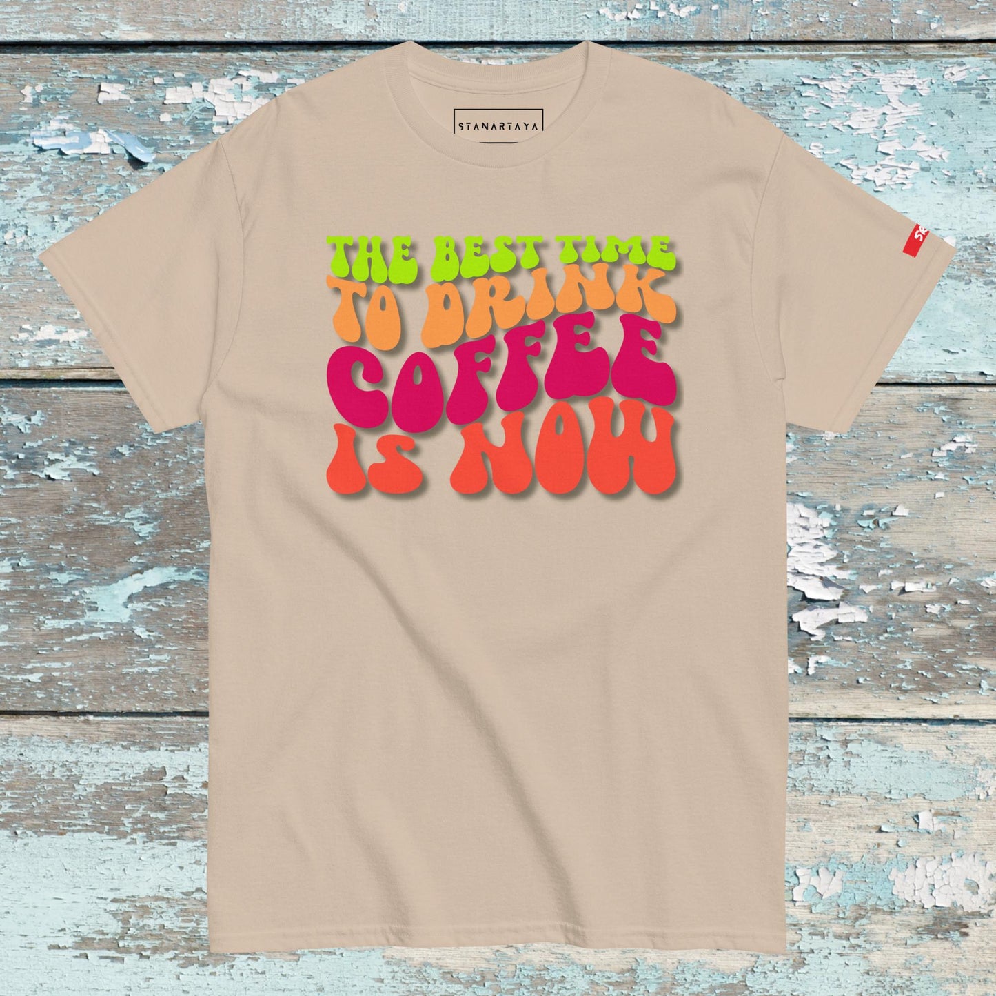Coffee Wavy Tee