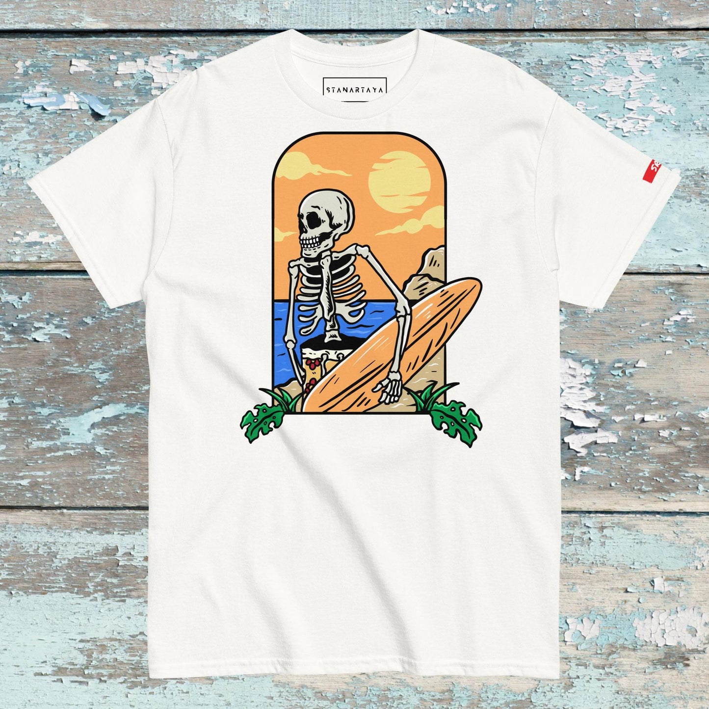 Skull With Surfboat Tee