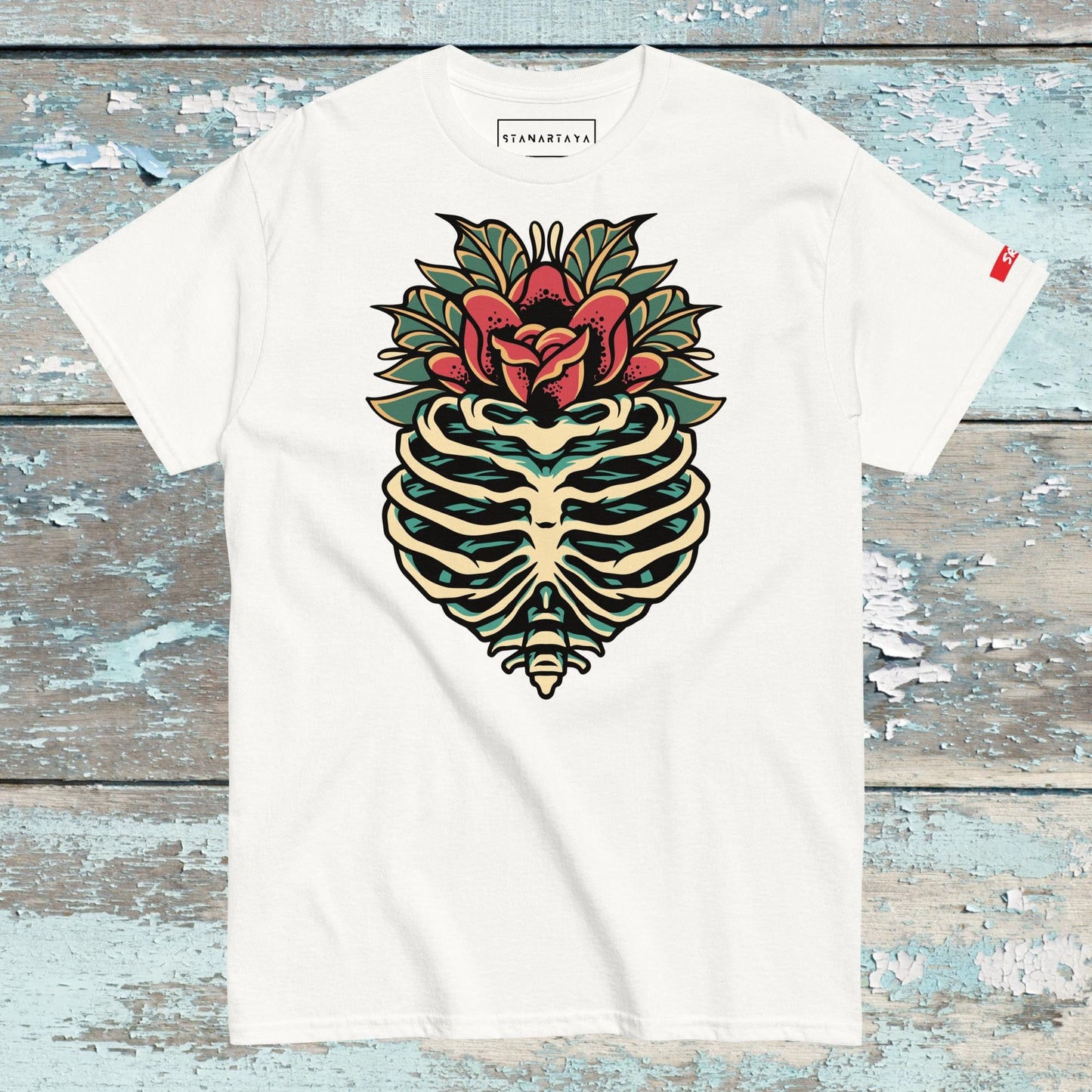 Rip skull flower Tee