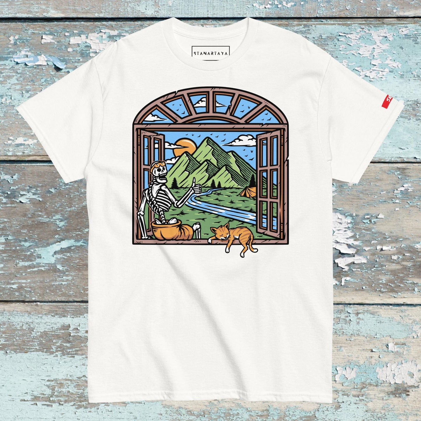 Mountain view from window Tee