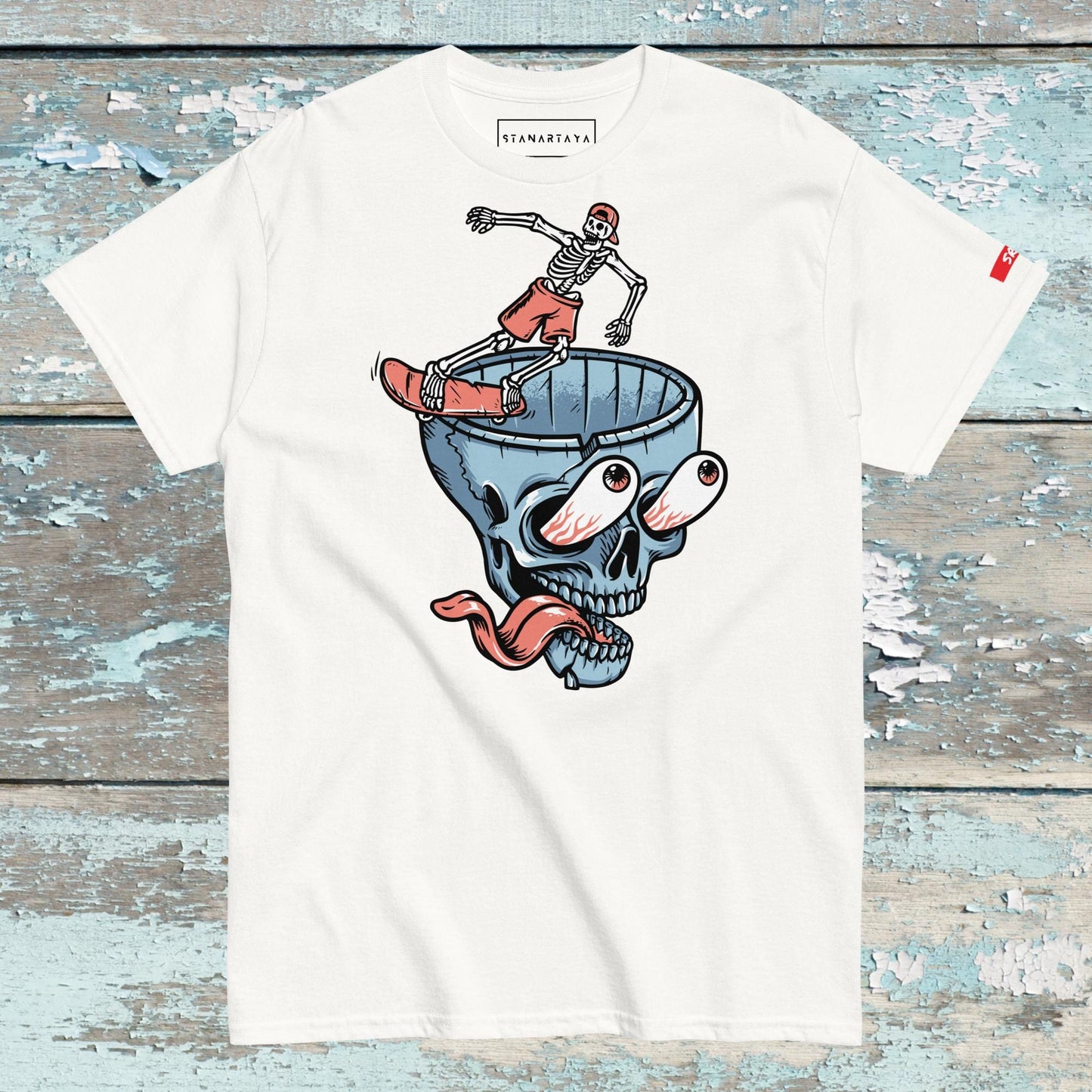 Skateboard skeleton Tee