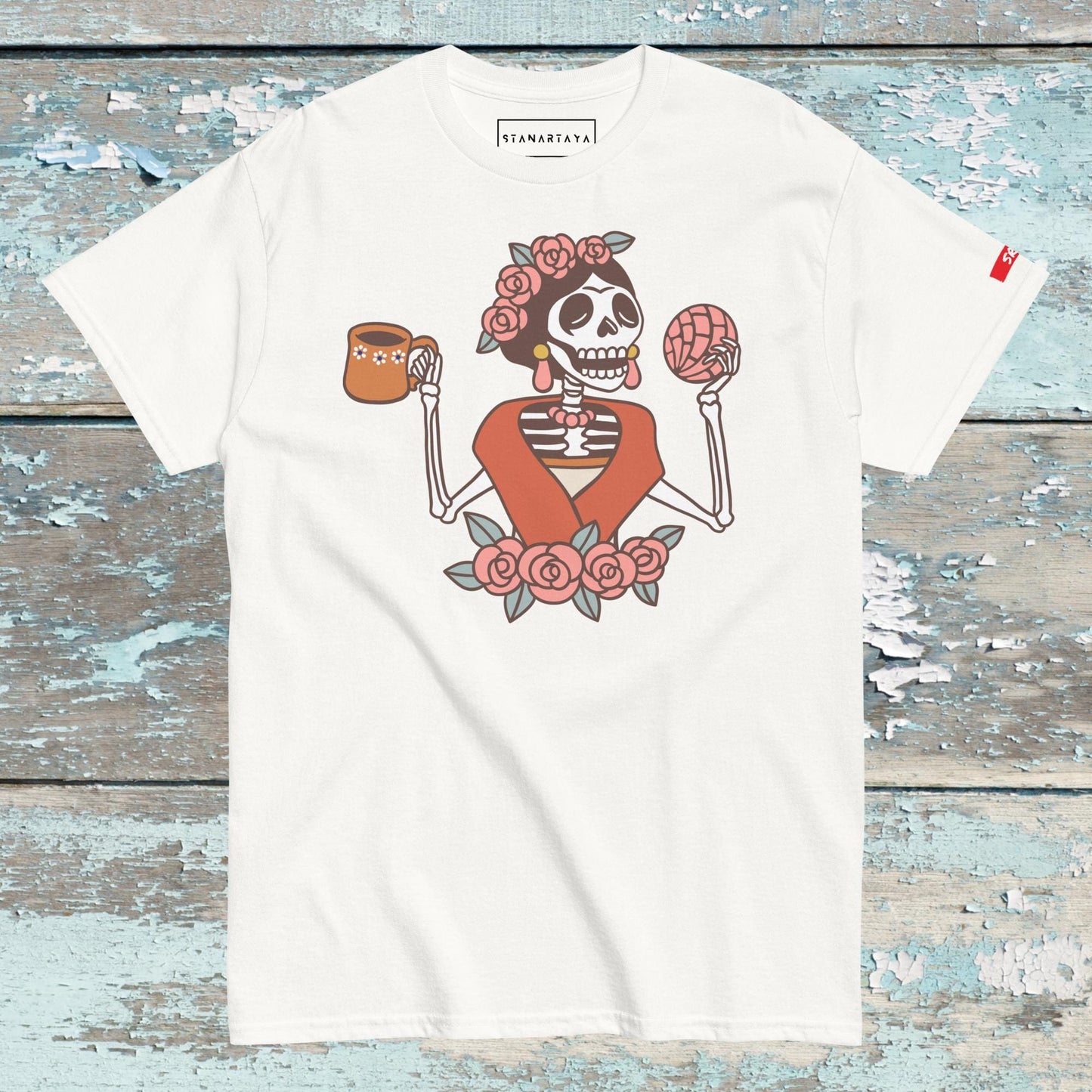 Skeleton with bread Tee