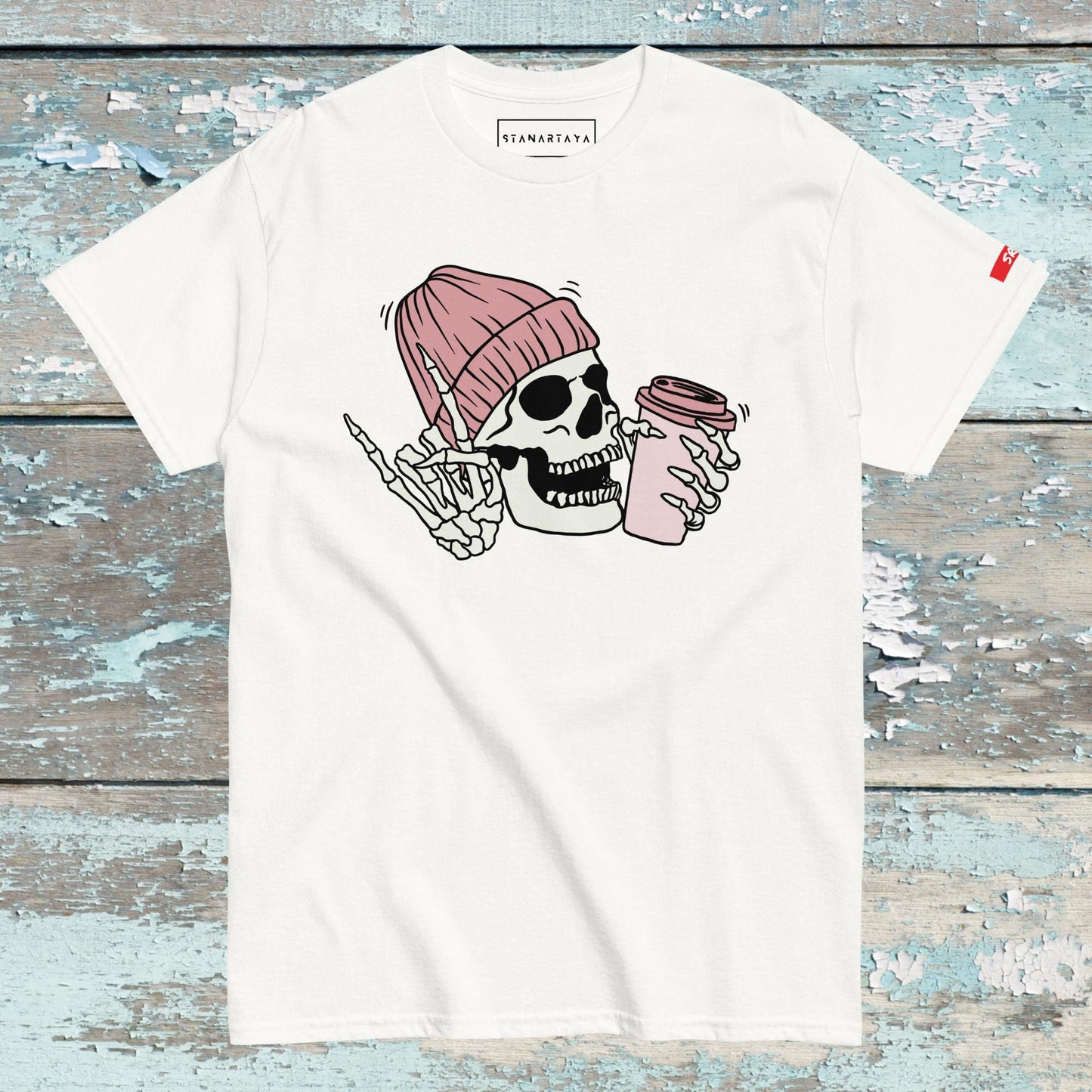 Skeleton Love Cofee Tee