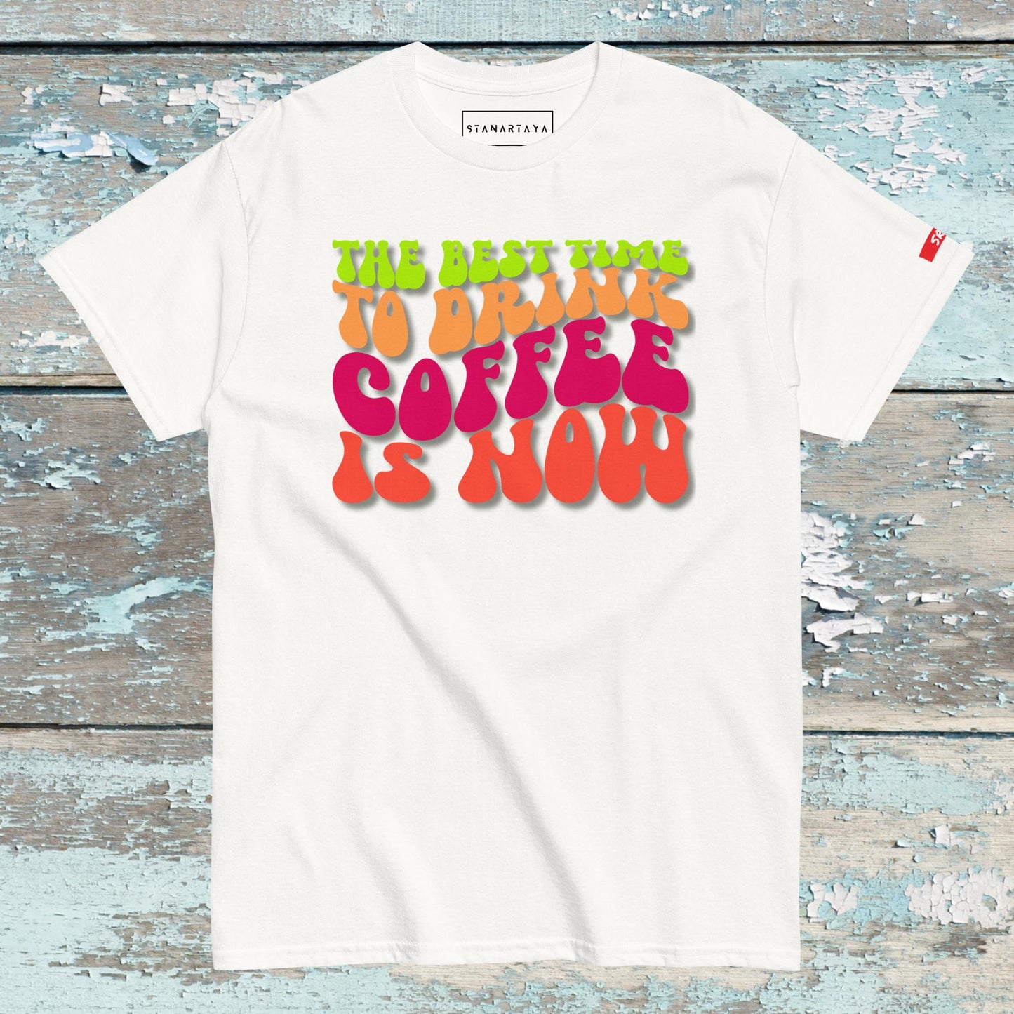 Coffee Wavy Tee