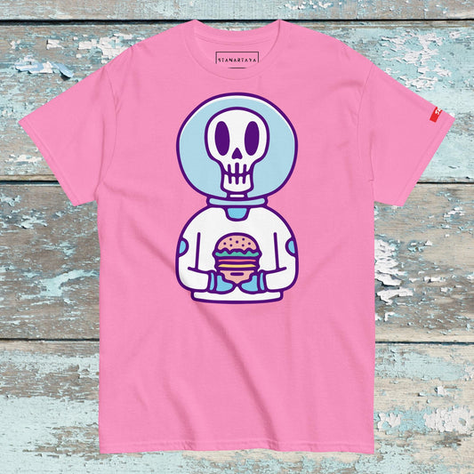 Skull with burger Tee