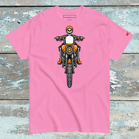 SKULL Riding motorcycle
