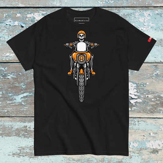SKULL Riding motorcycle