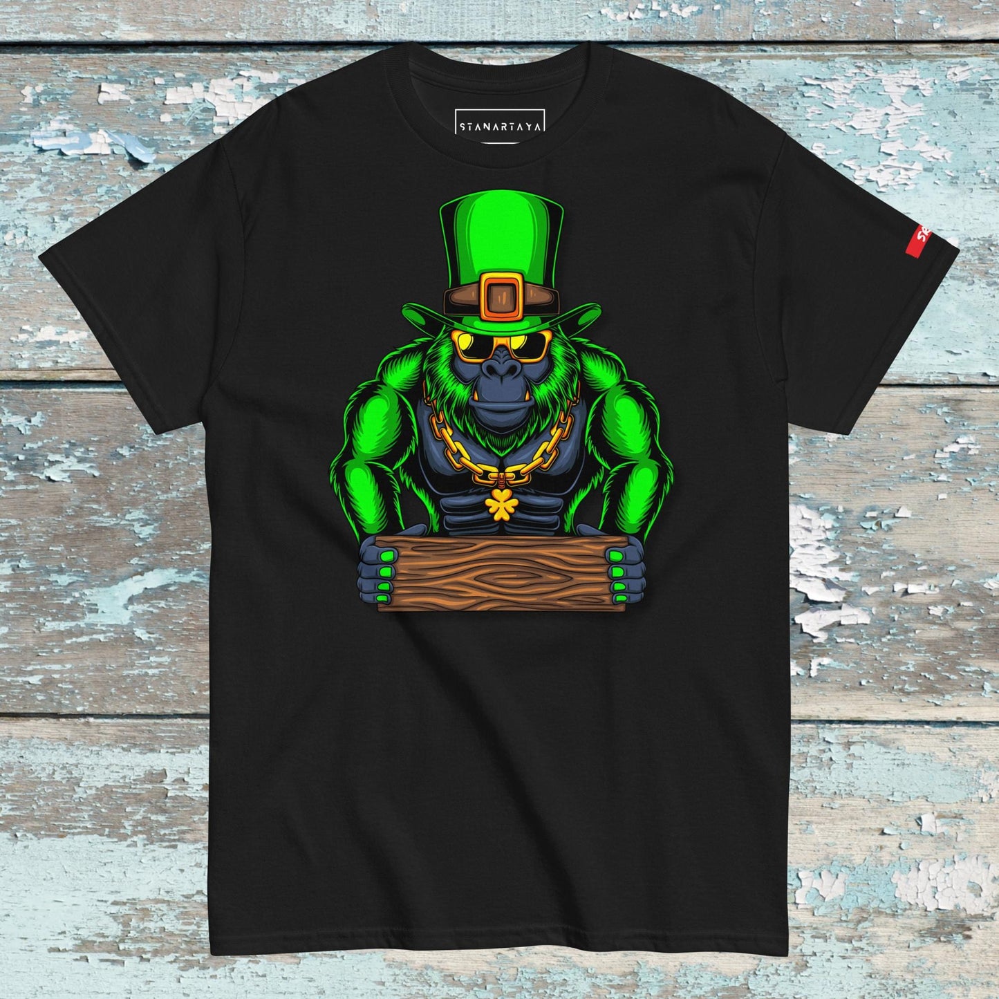 Gorilla Holding Wood Tee