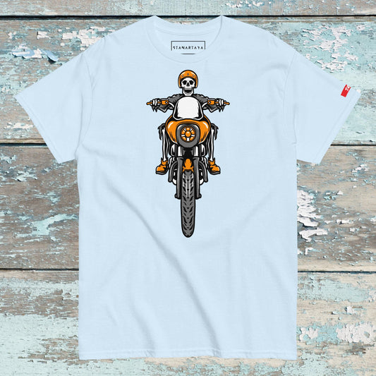 SKULL Riding motorcycle
